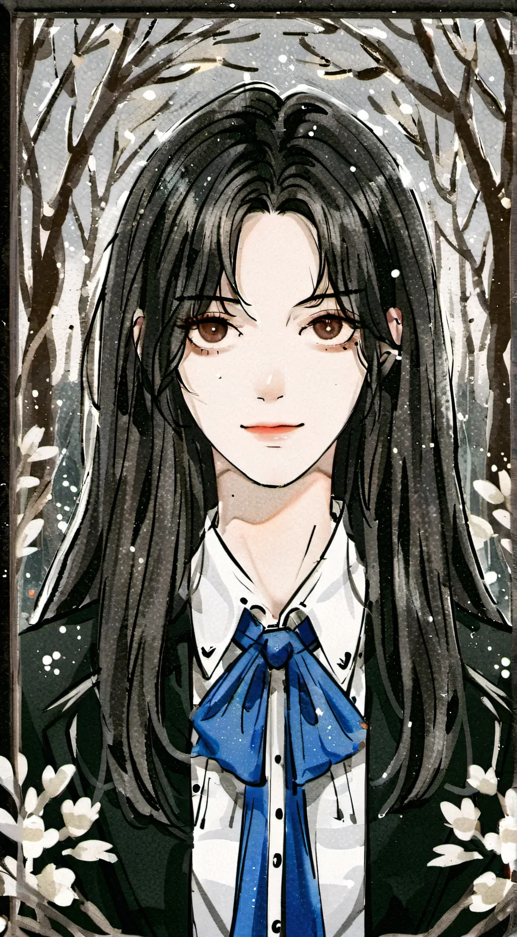 ai character: anime all boysscho background