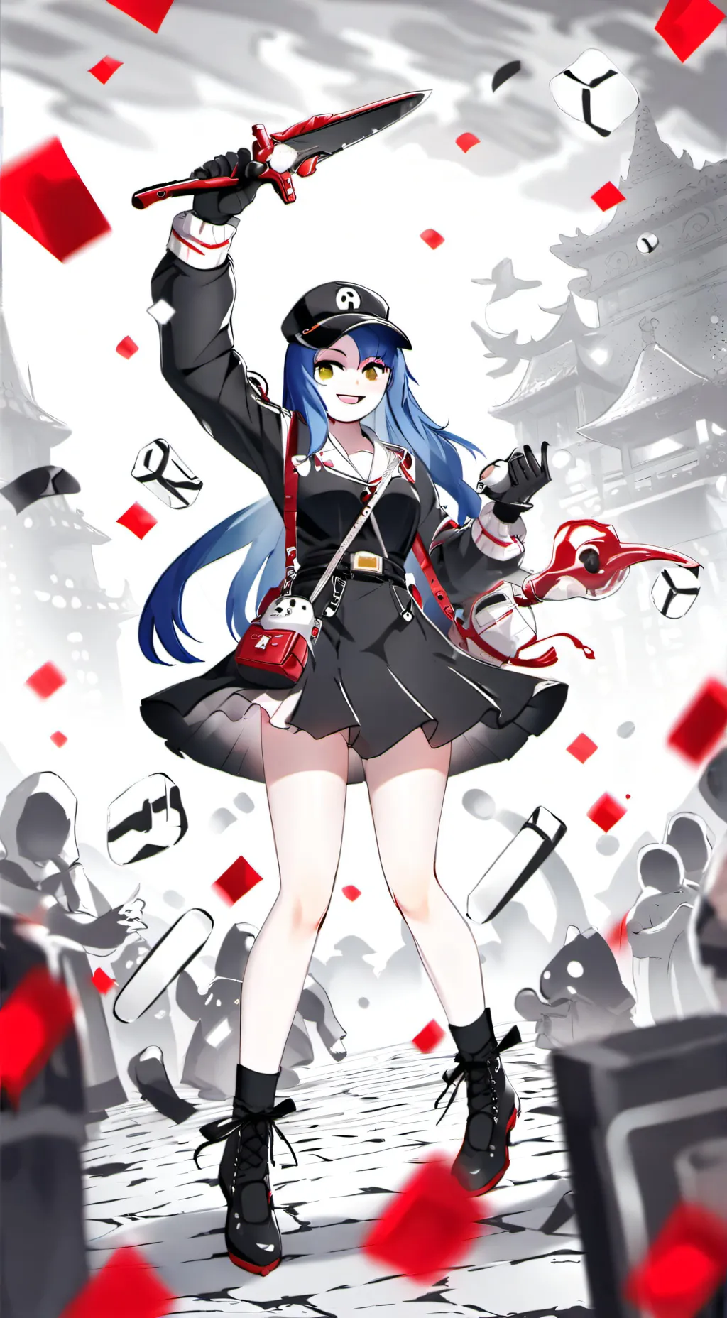 ai character: gf streamer background