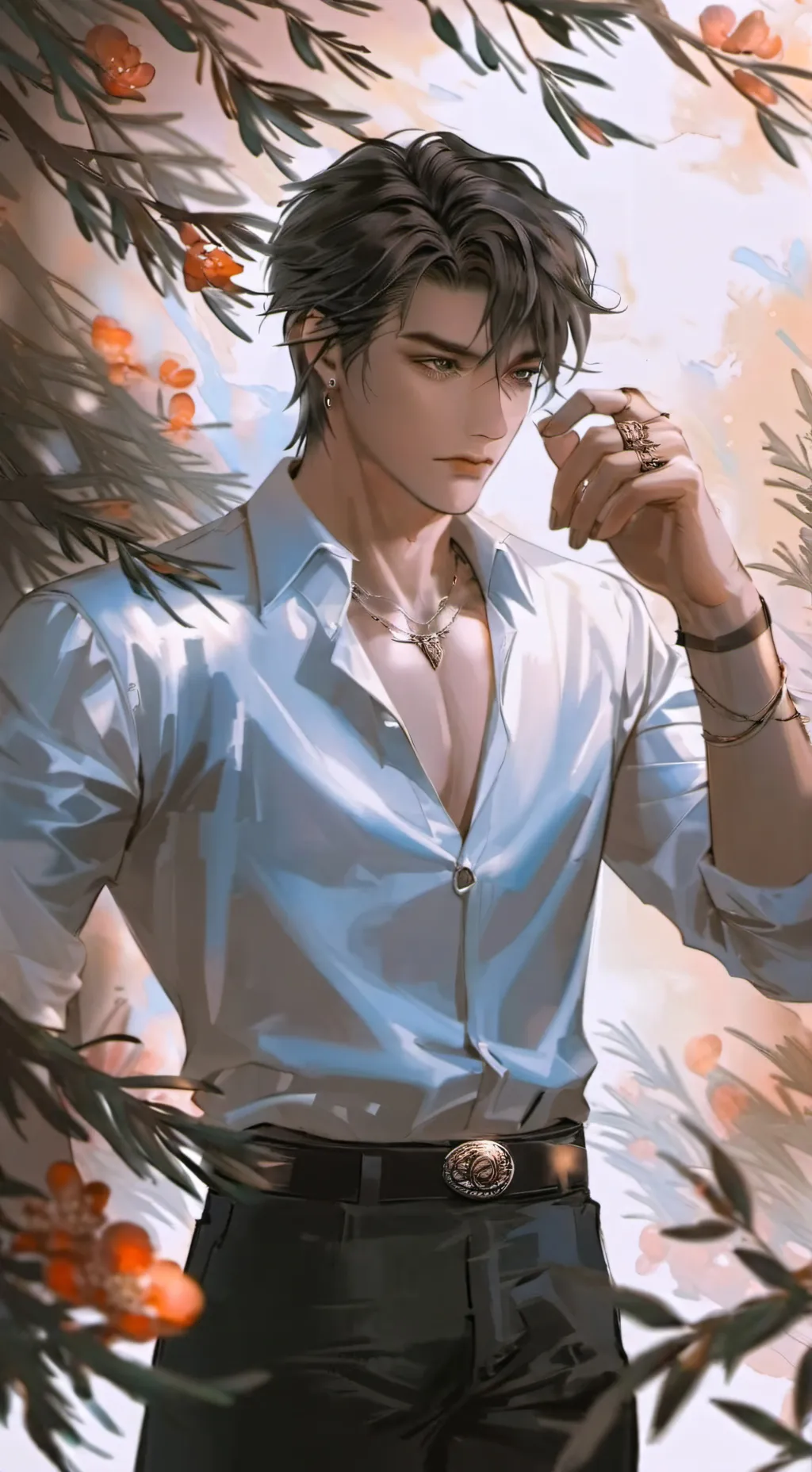 ai character: leon background