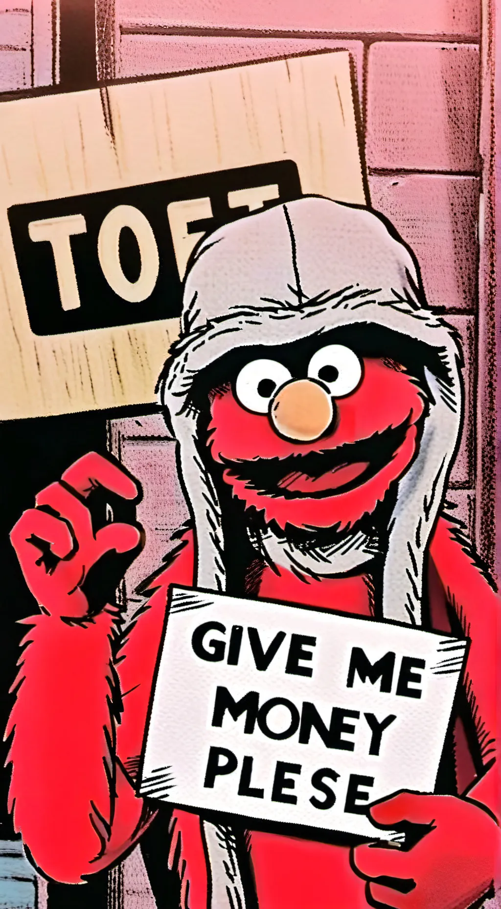 ai character: Elmo XD background