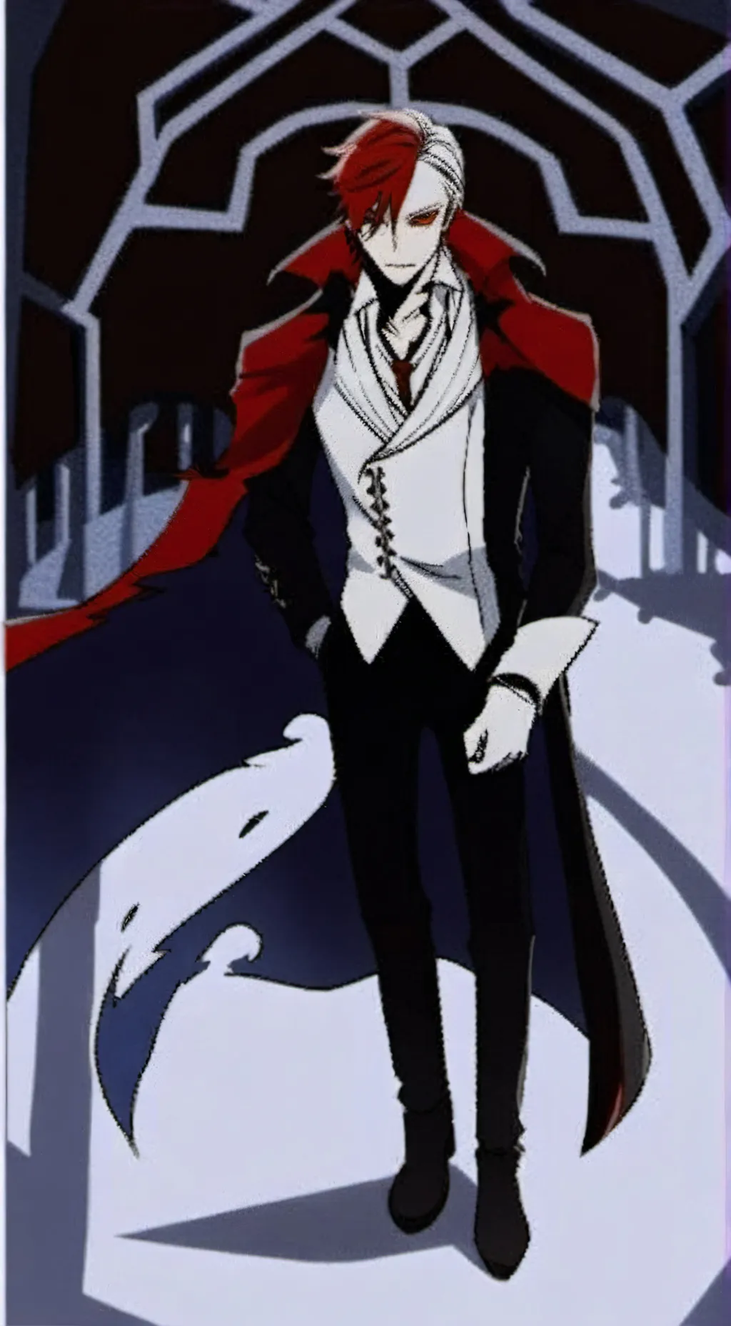 ai character: Mha vampire boys  background