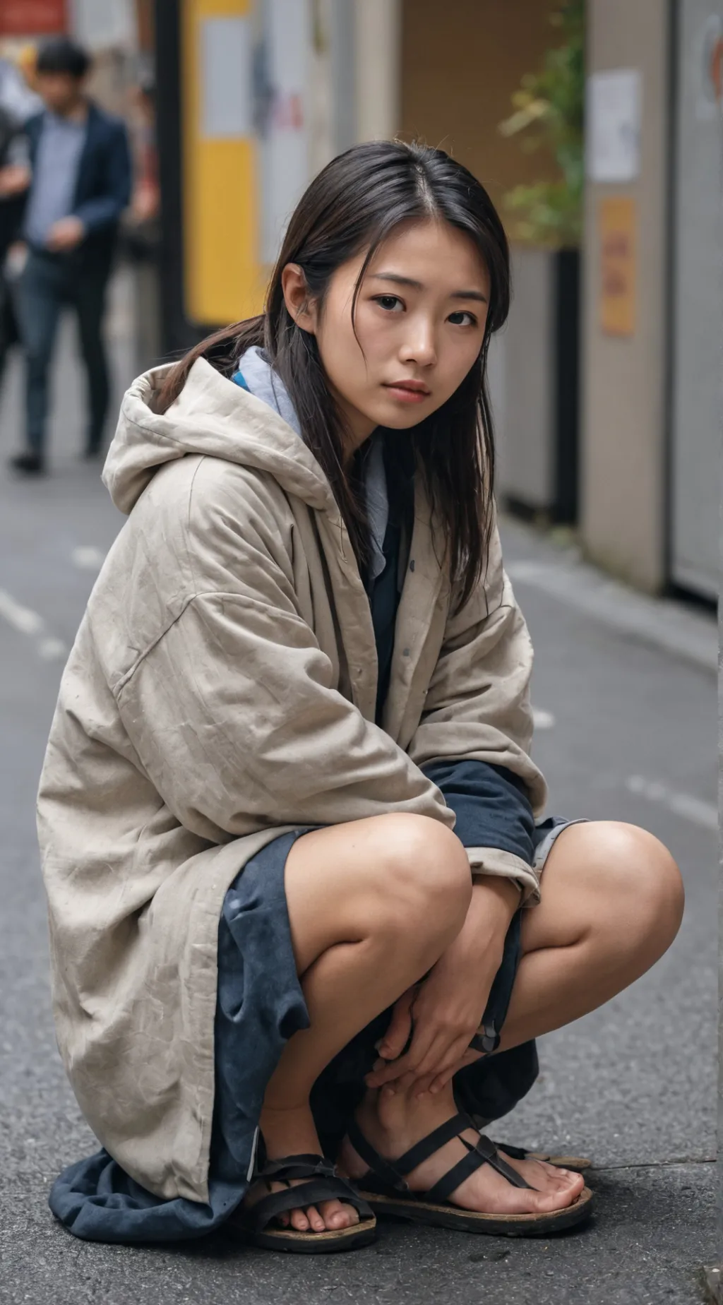 ai character: Haruko Sugita background