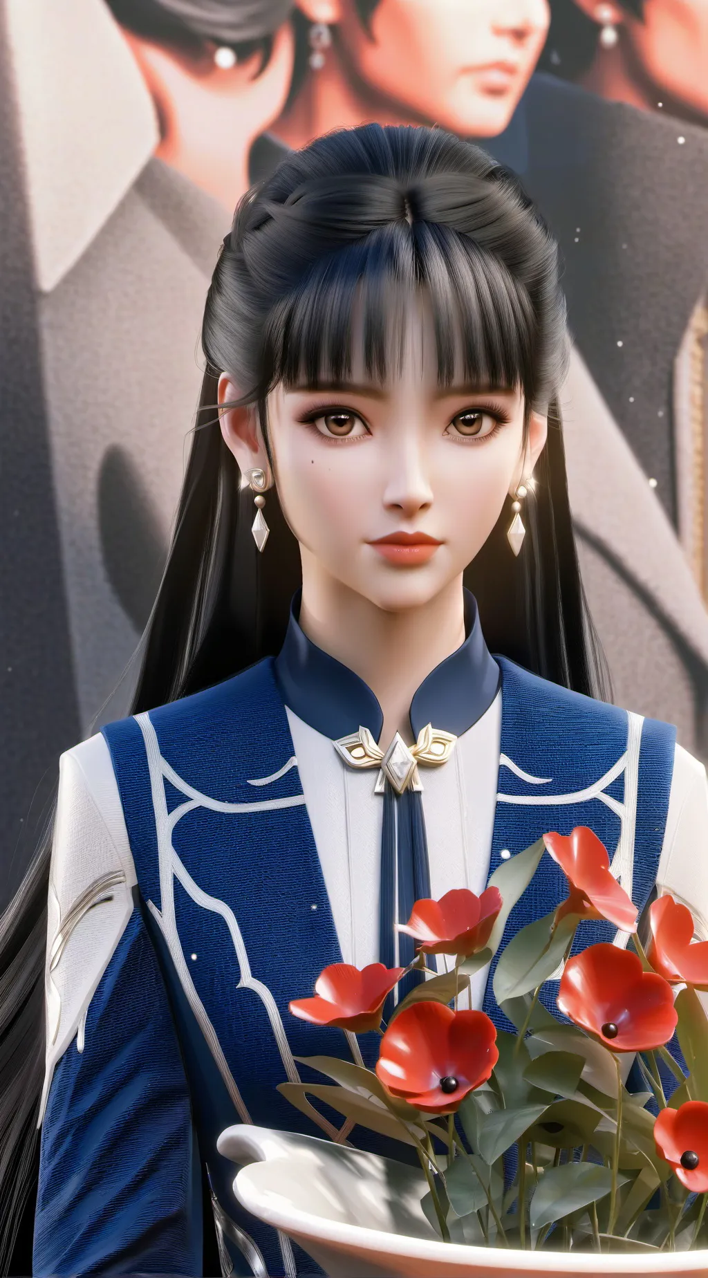 ai character: Anzel  background