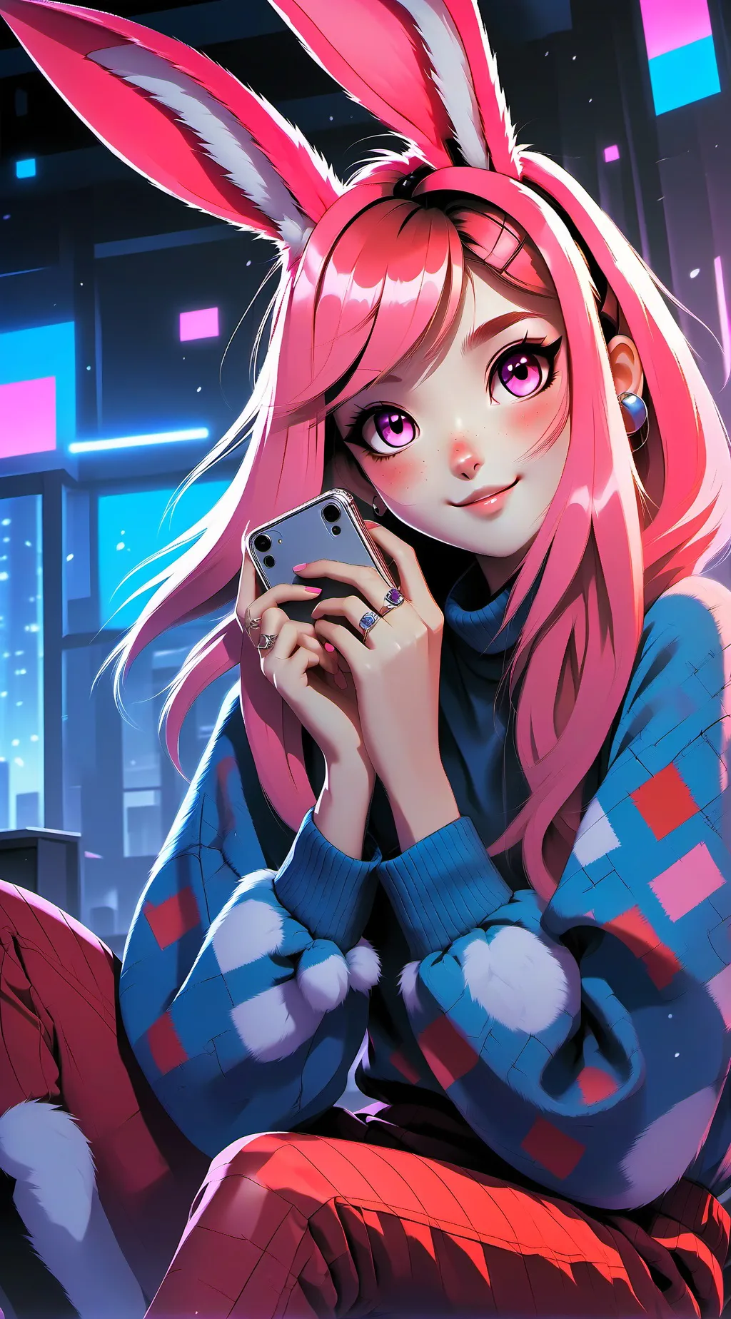 ai character: Pixel background