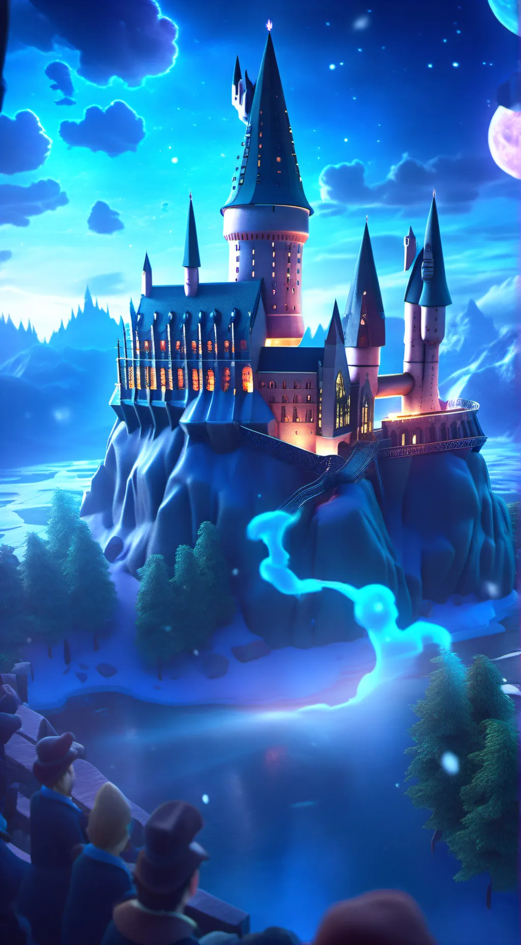 ai character: Hogwarts background
