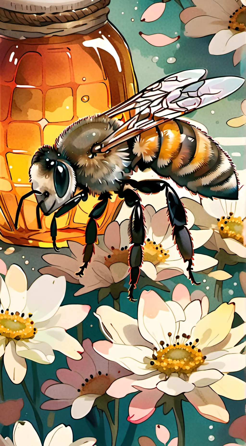 ai character: bee background