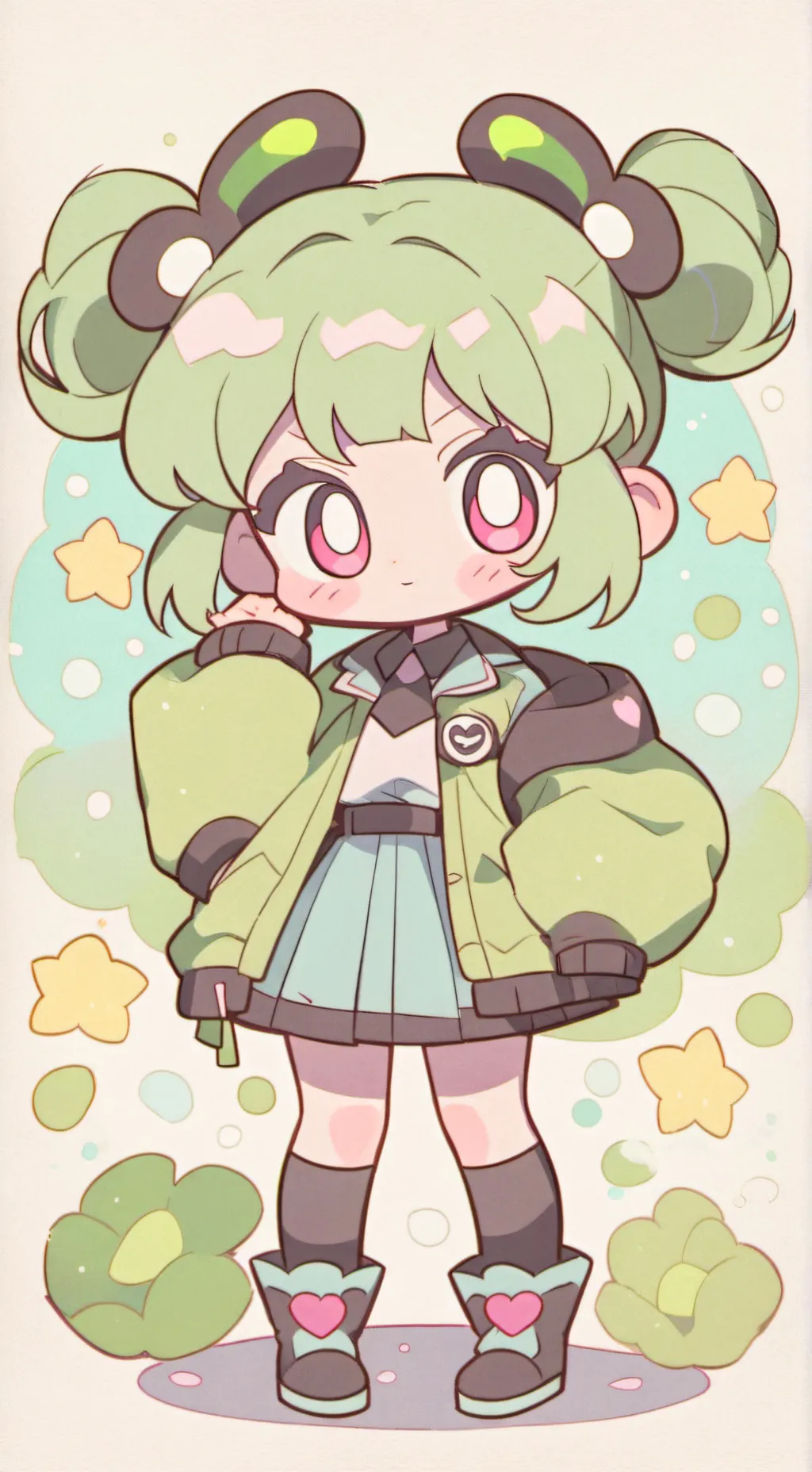 ai character:  powerpuff girls background
