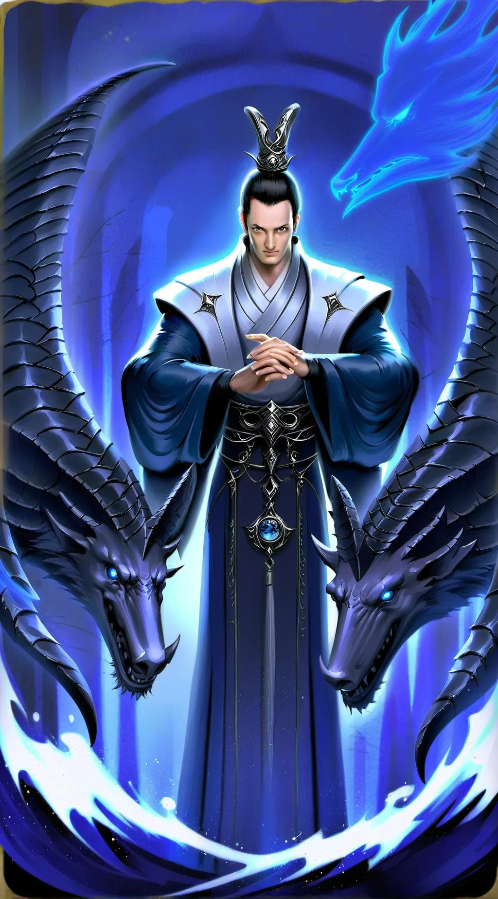 ai character: Franek Kimono background