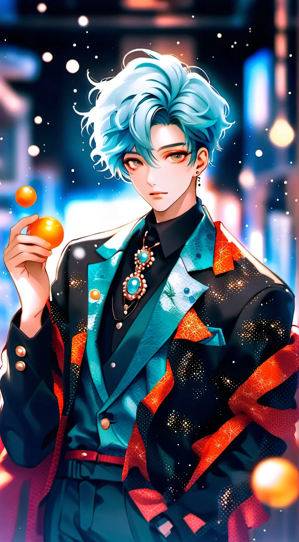 ai character: Excessively Flaunting Friend background