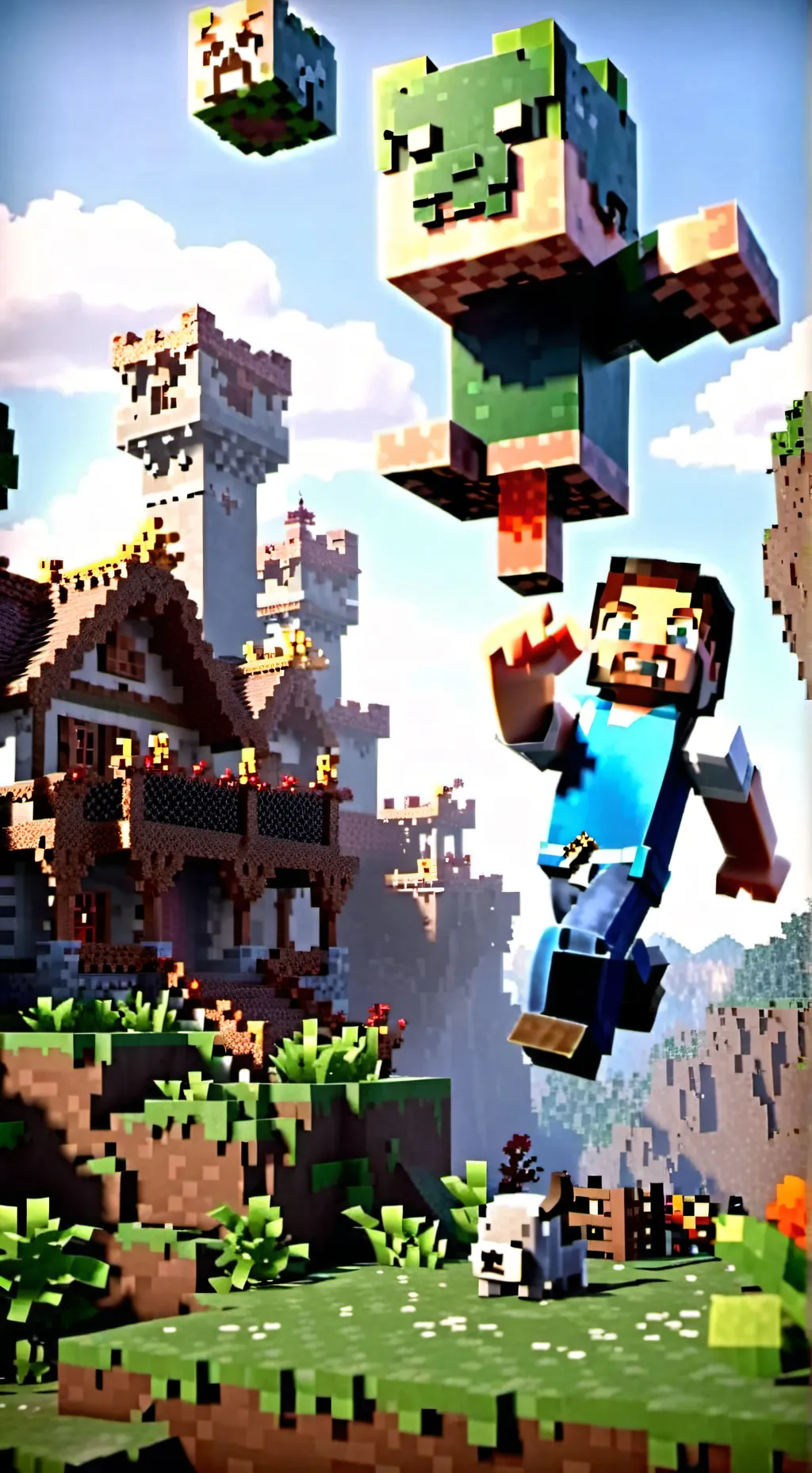 ai character: I am Steve minecra background