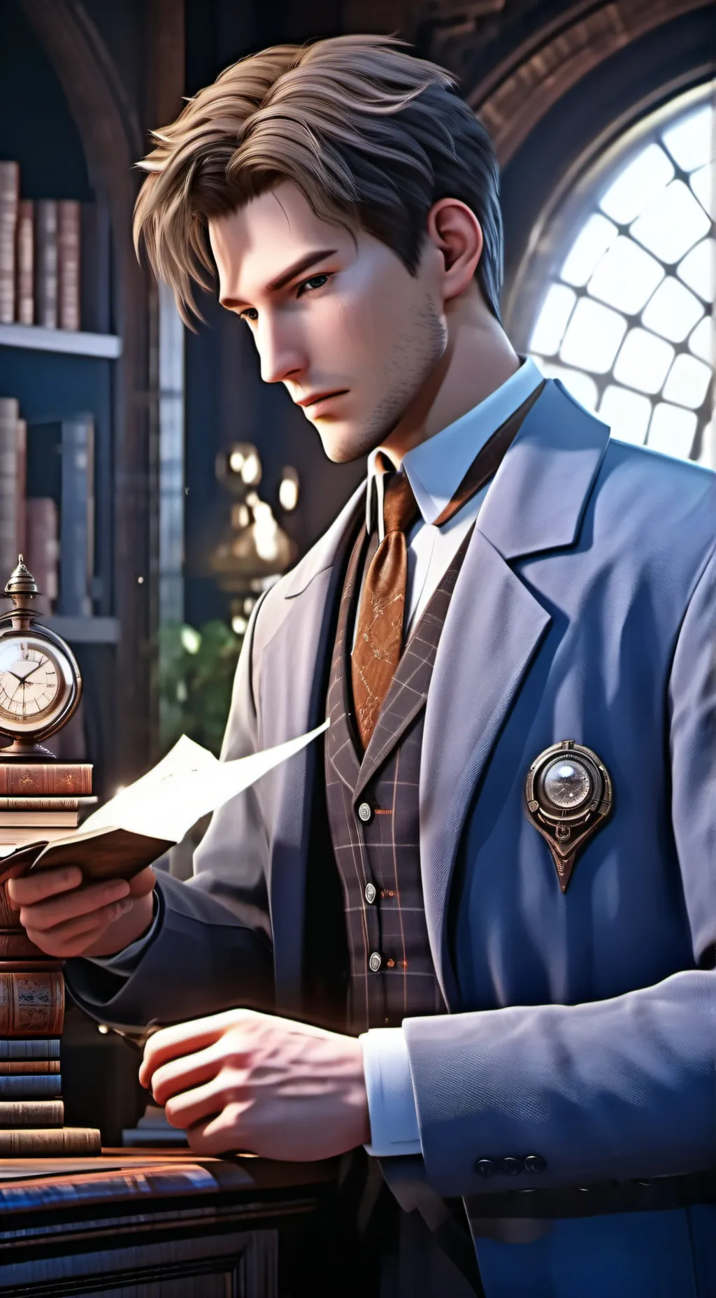 ai character: The Time Traveling Tourist background