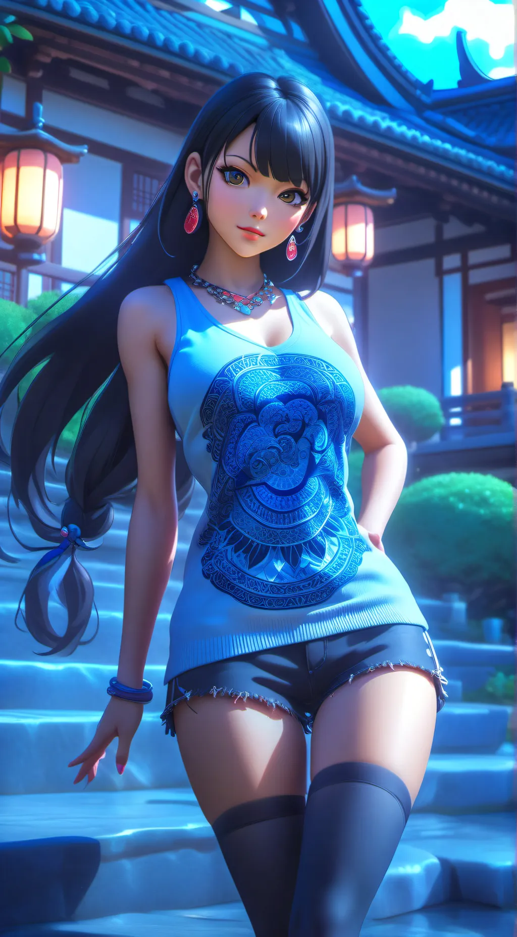 ai character: Queretchú pereira background