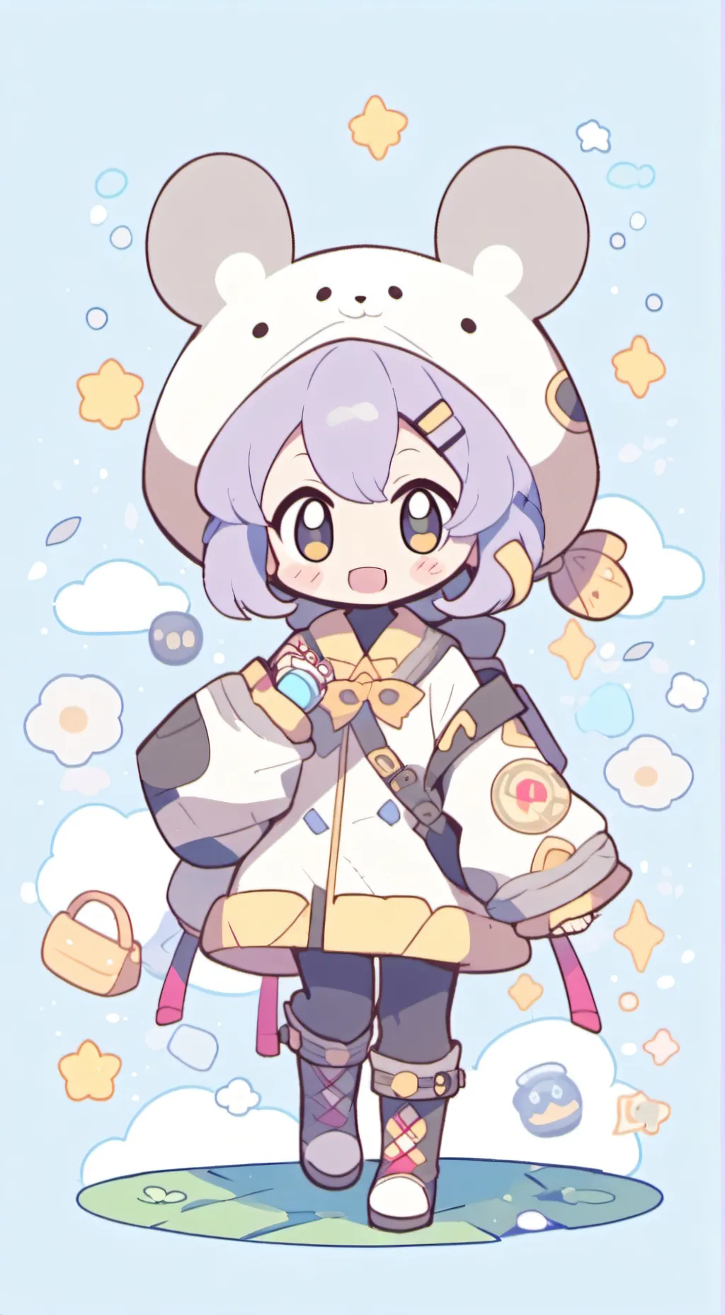 ai character: DW loves you background