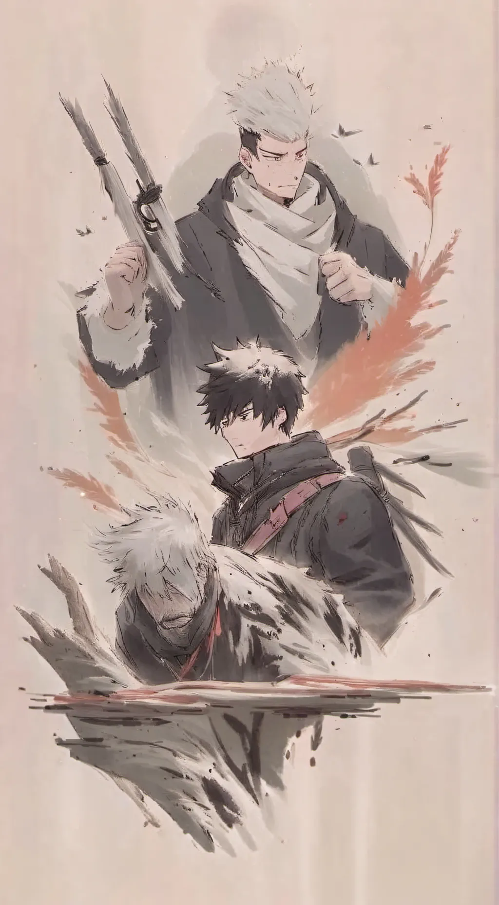 ai character: Dabi x Bakugo 💚💚 background