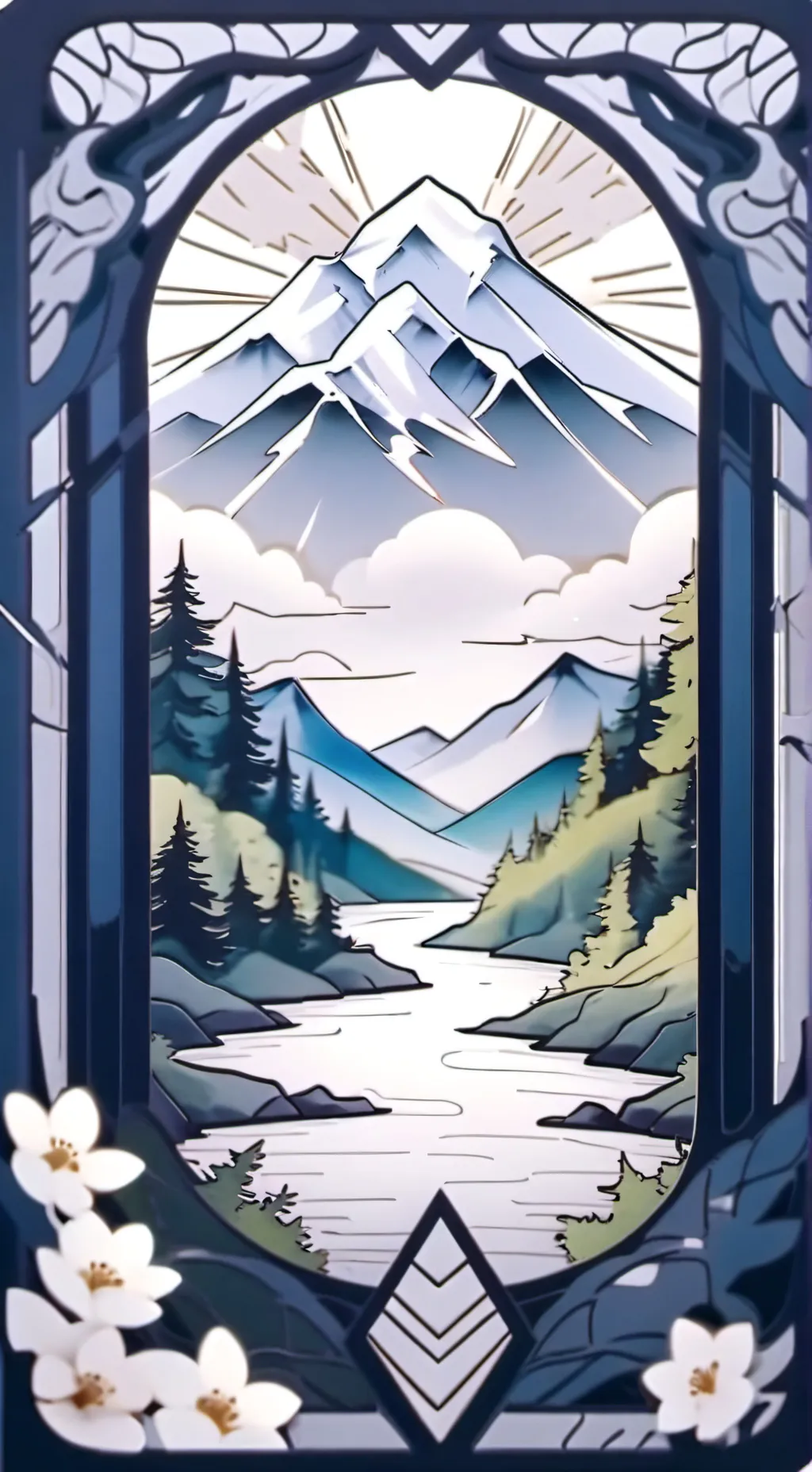 ai character: Gravity falls background
