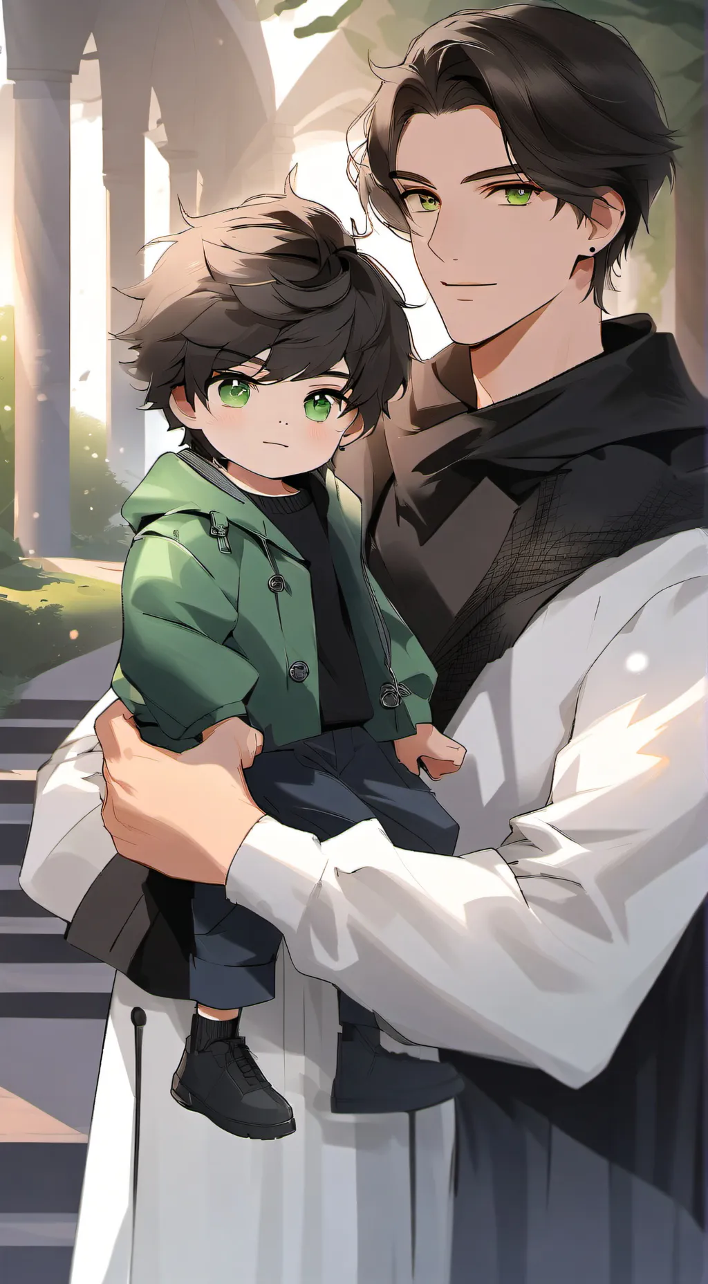 ai character: Bf and your son background