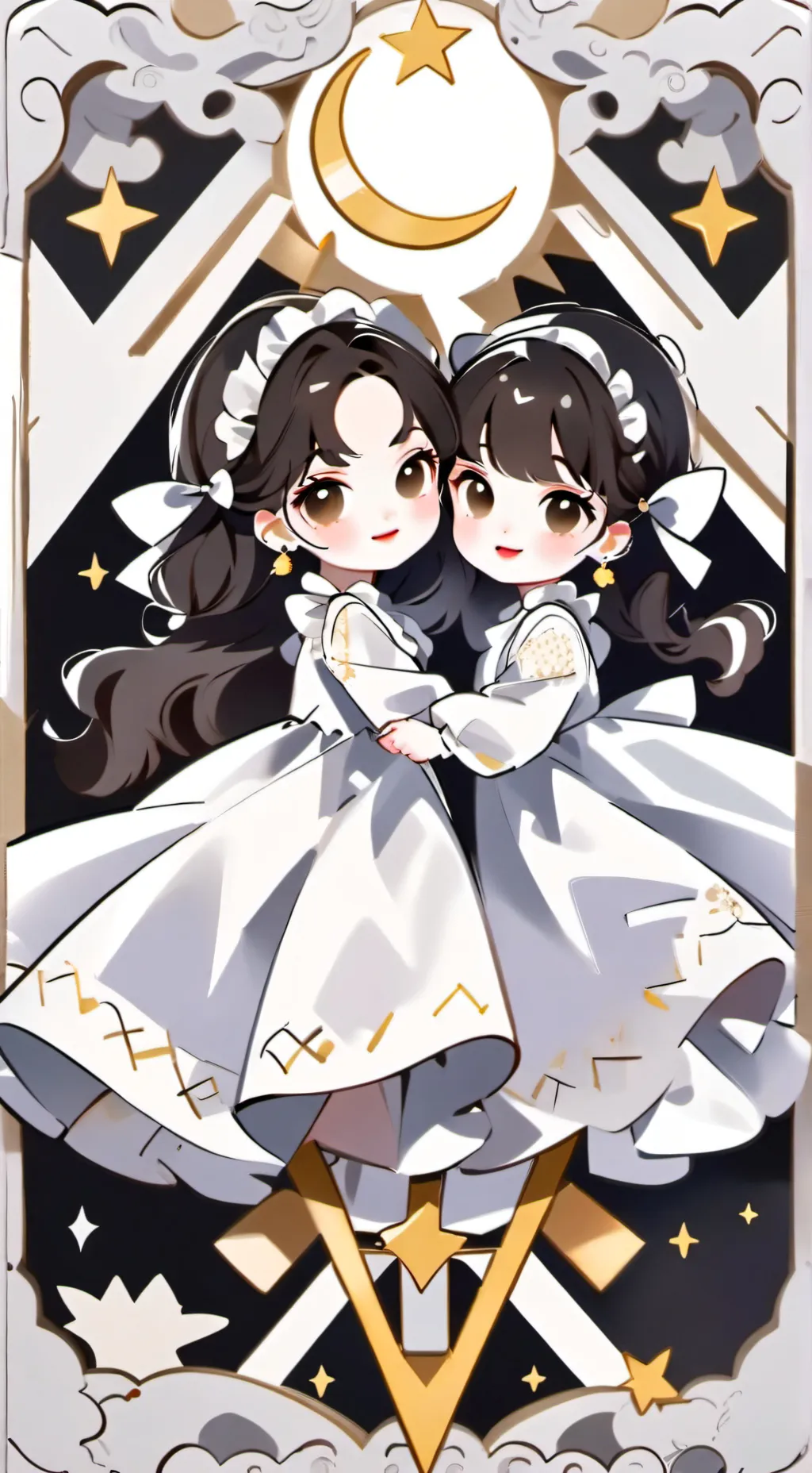 ai character: Nemi and Remi  background