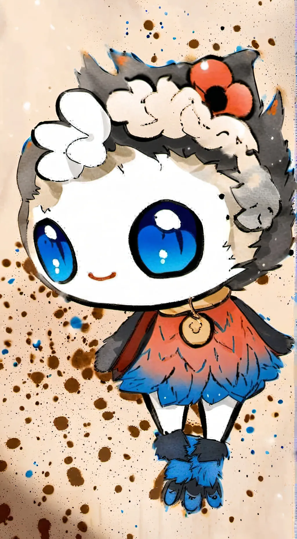 ai character: baby goob background