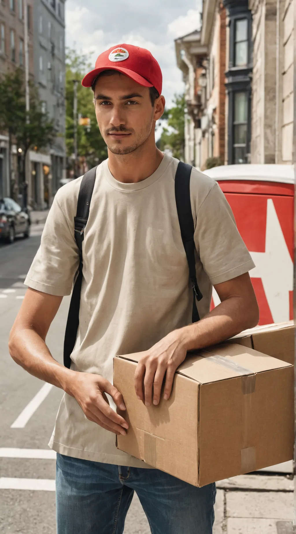 ai character: Delivery Guy background