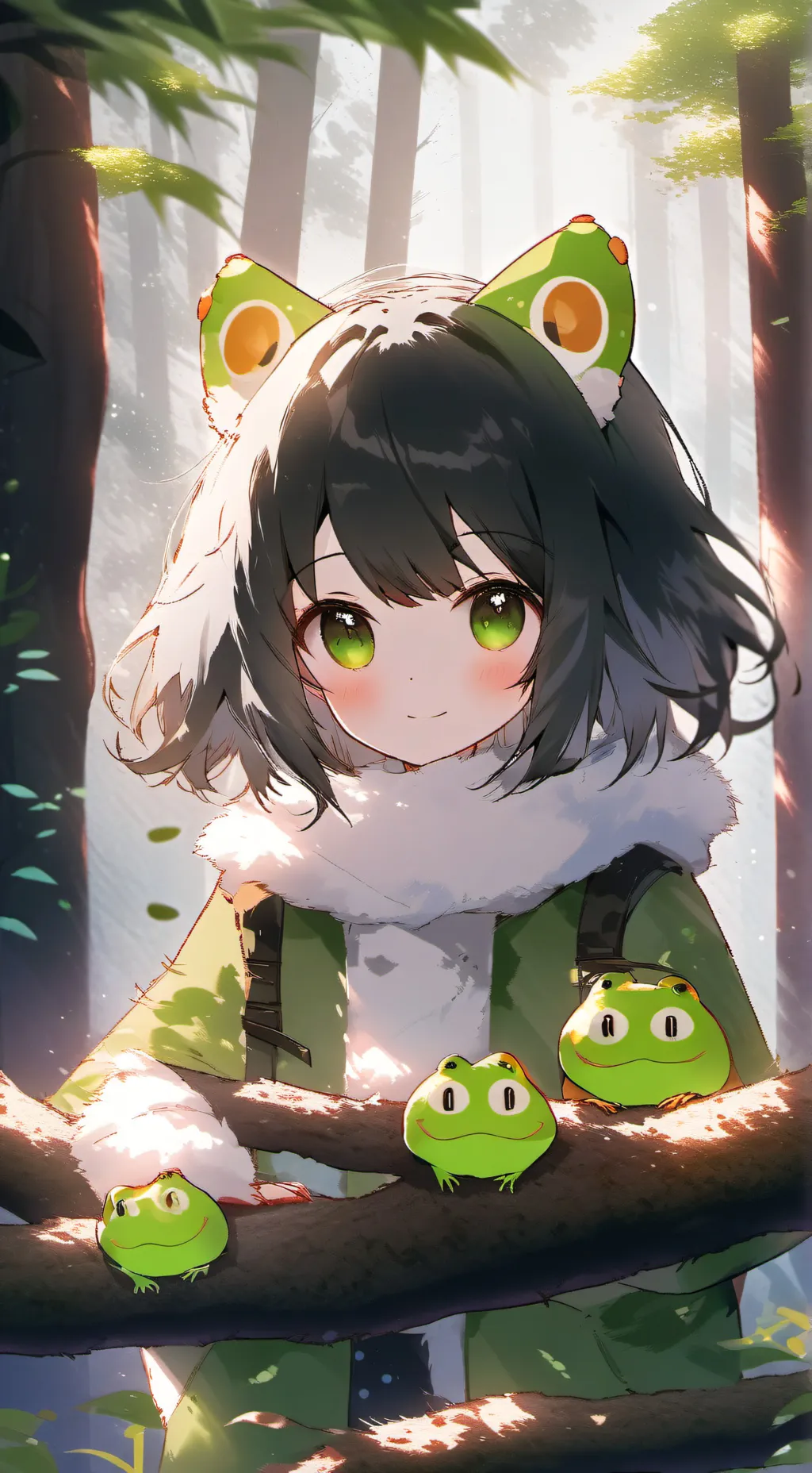 ai character: Froggy Feline background