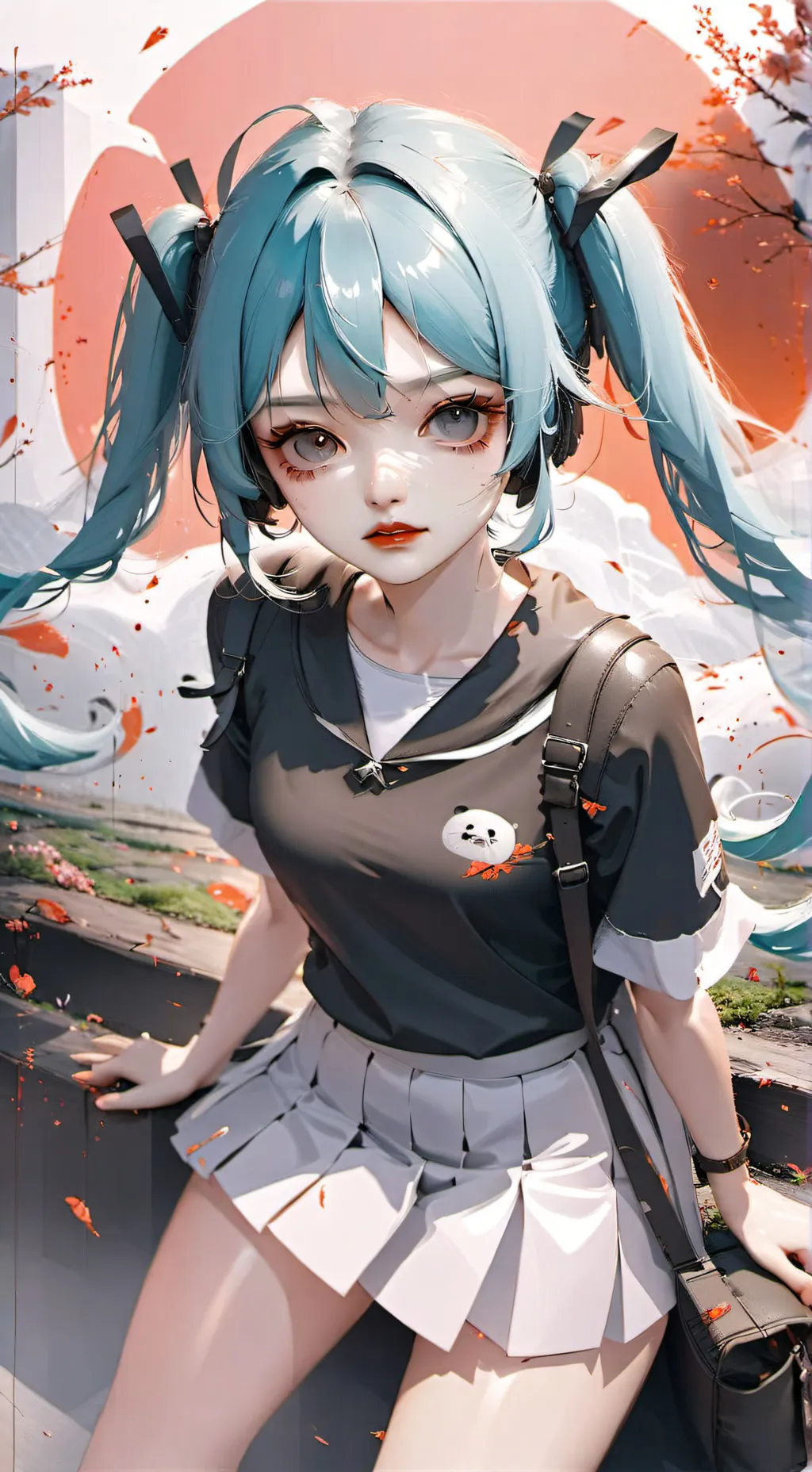 ai character: Okaasan miku  background