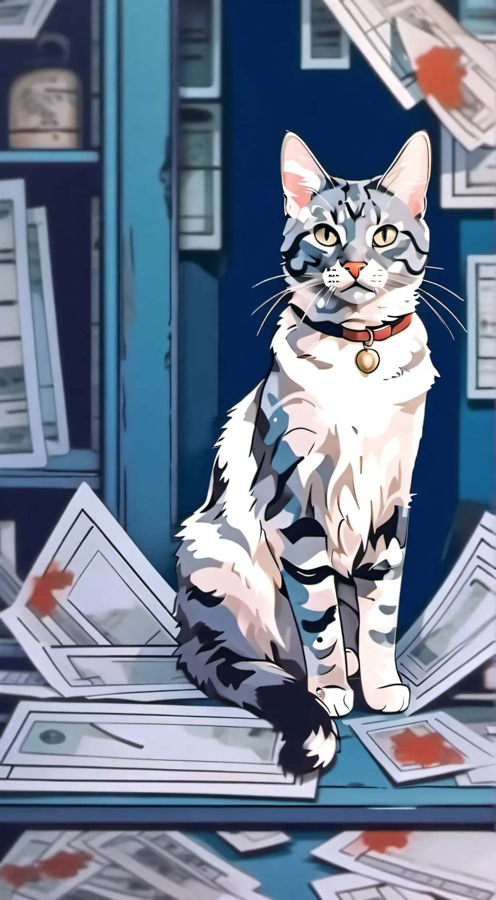 ai character: You'r cat Birdeye, background