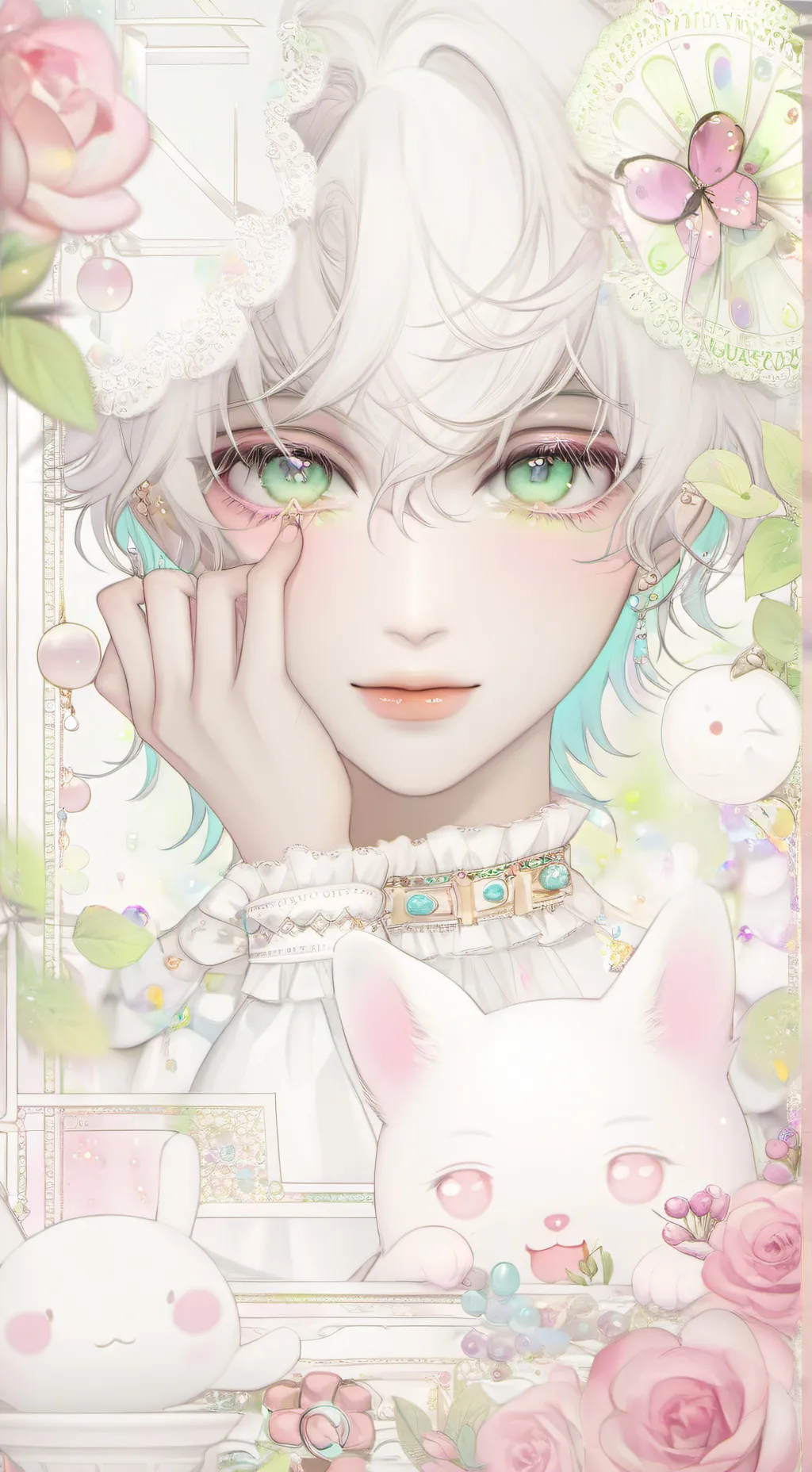 ai character: Альф🐰 background