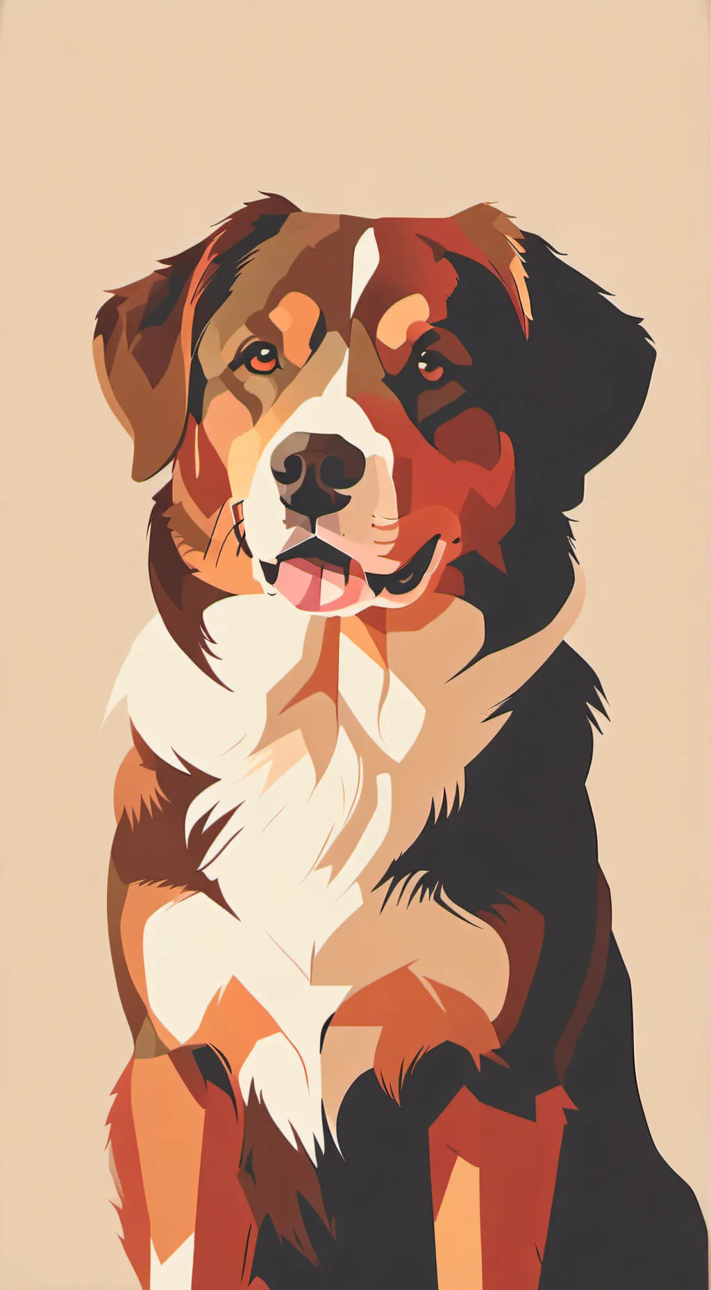 ai character: dog pound background