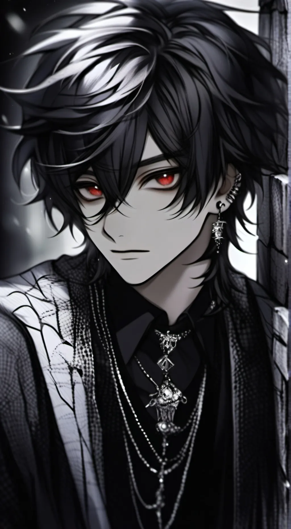 ai character: Asher Crimson  background