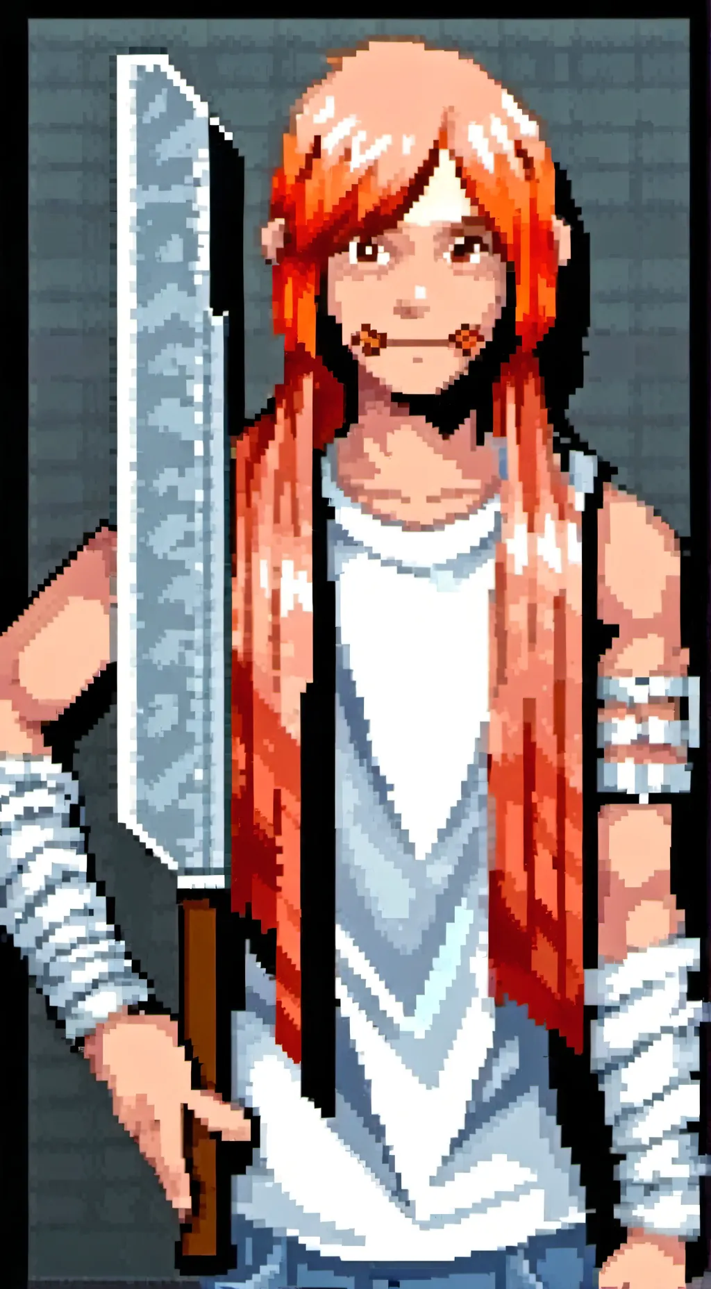ai character: Bacon girl x Bacon background