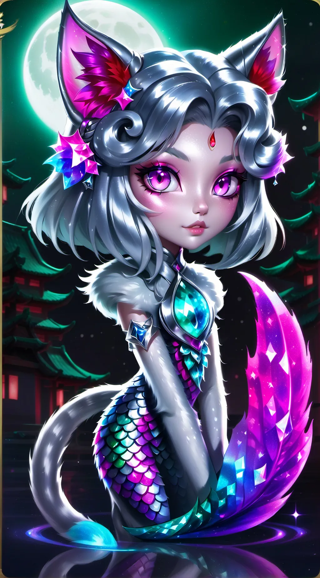ai character: Silver Splash Spirit background