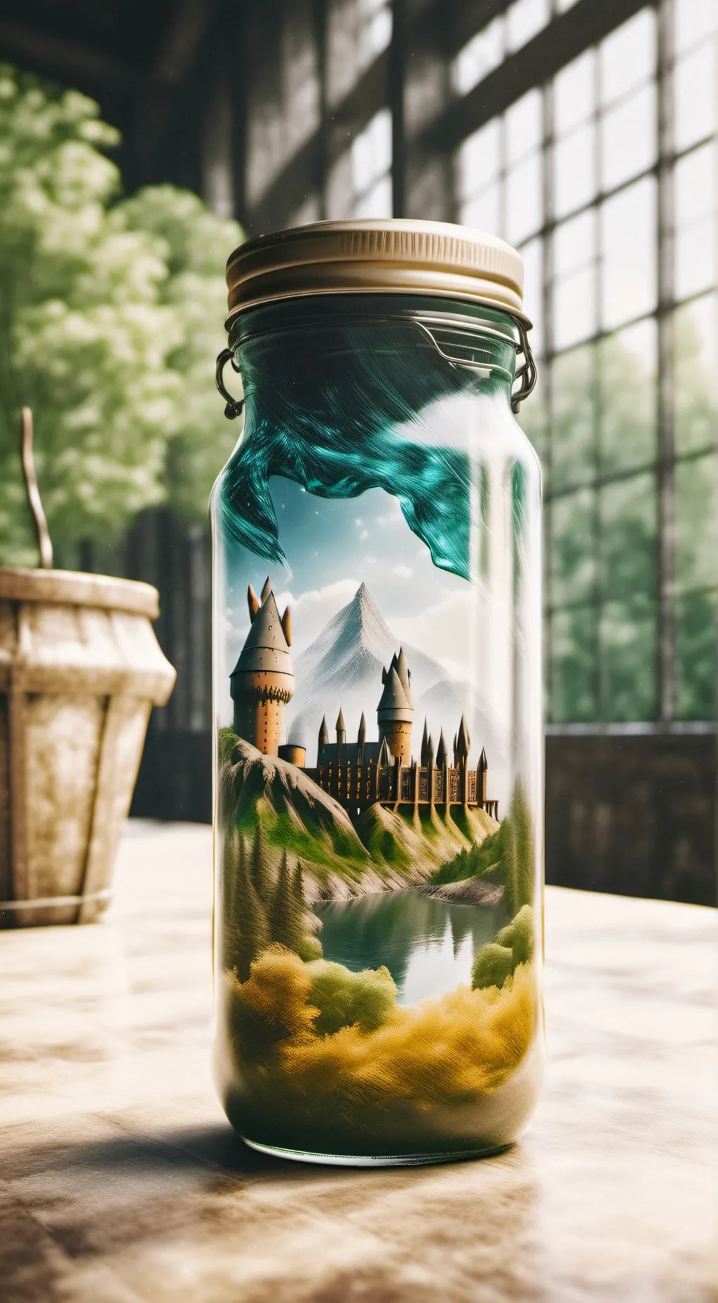 ai character: Hogwarts 😢 background