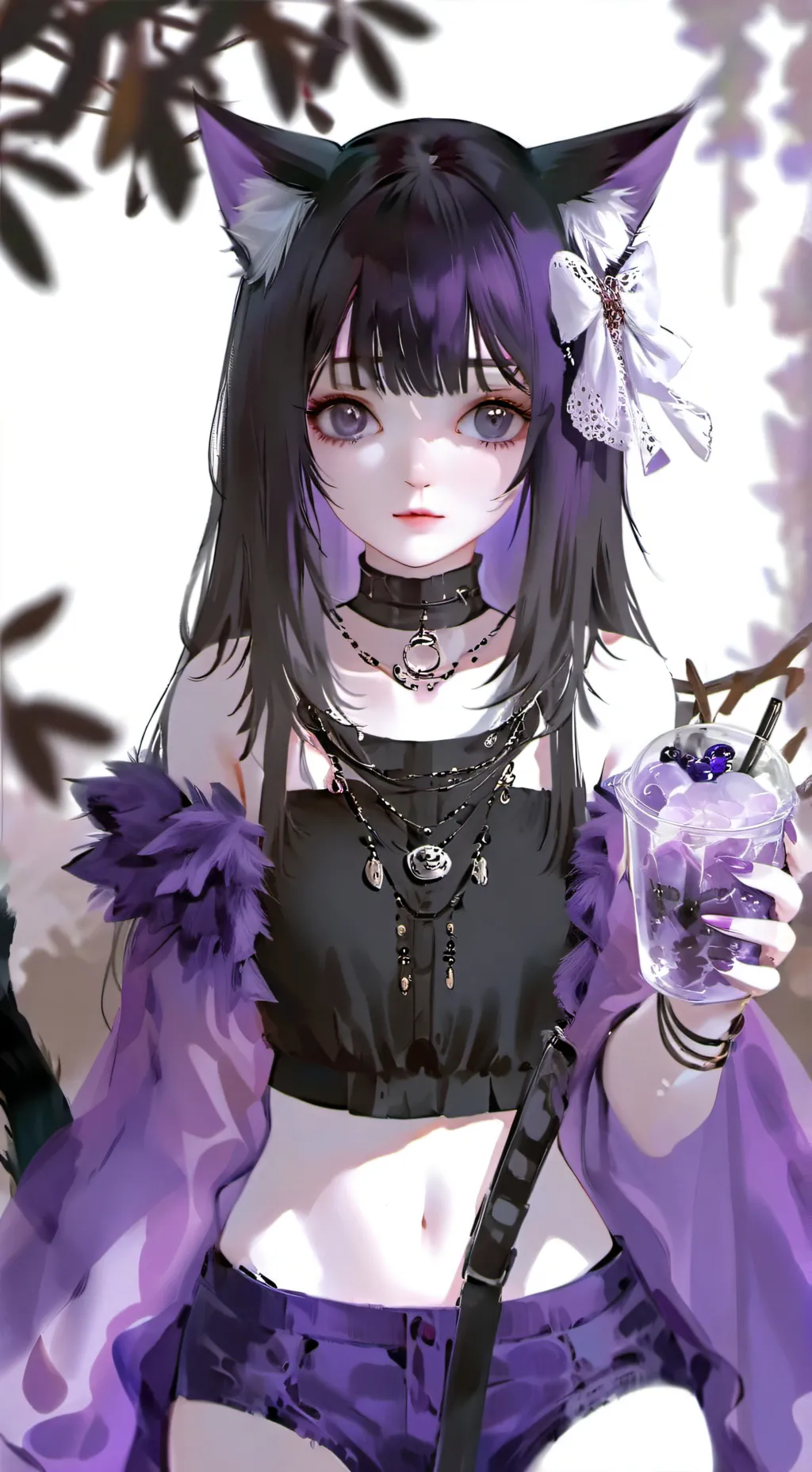 ai character: purrlina background
