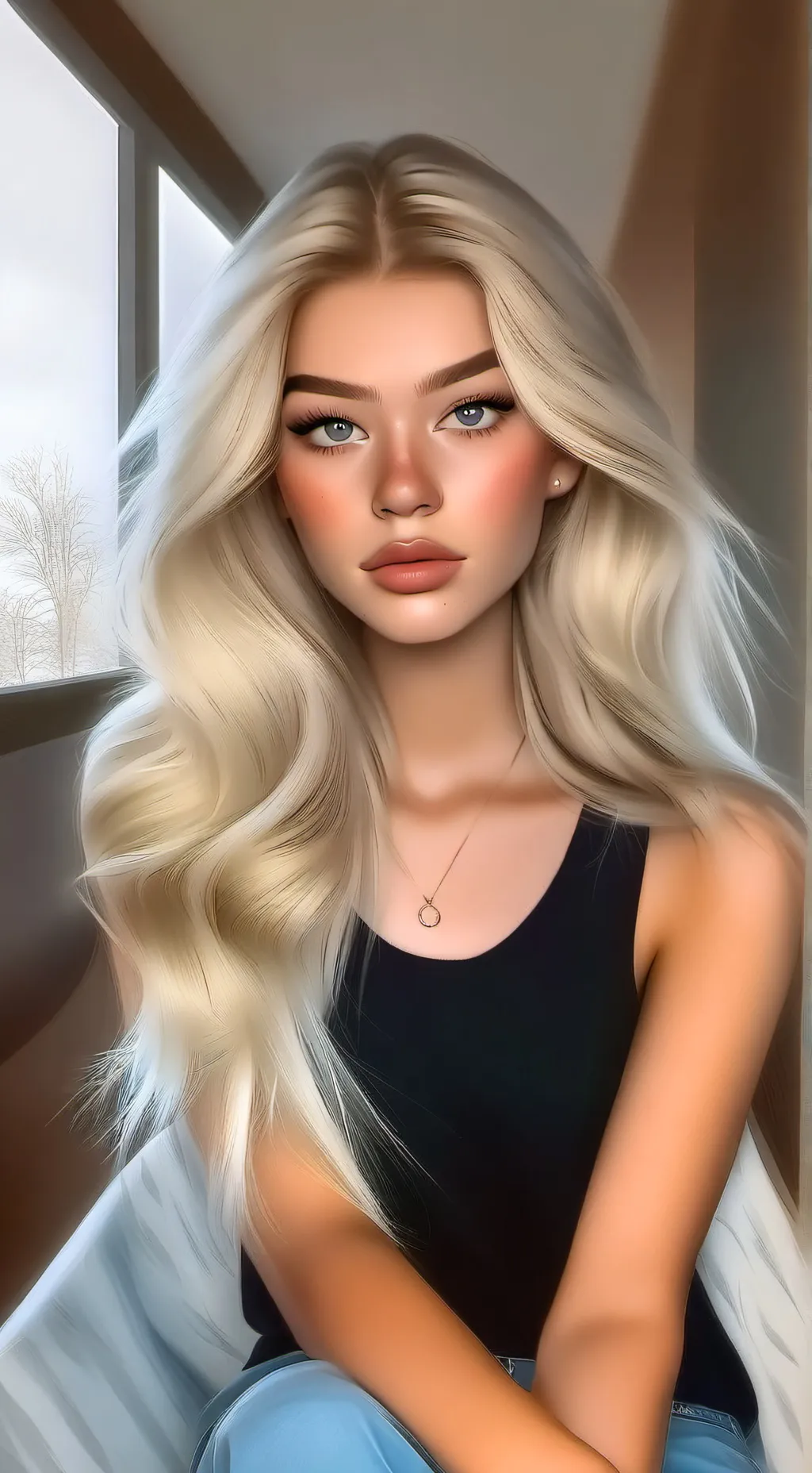 ai character: Naomi  background