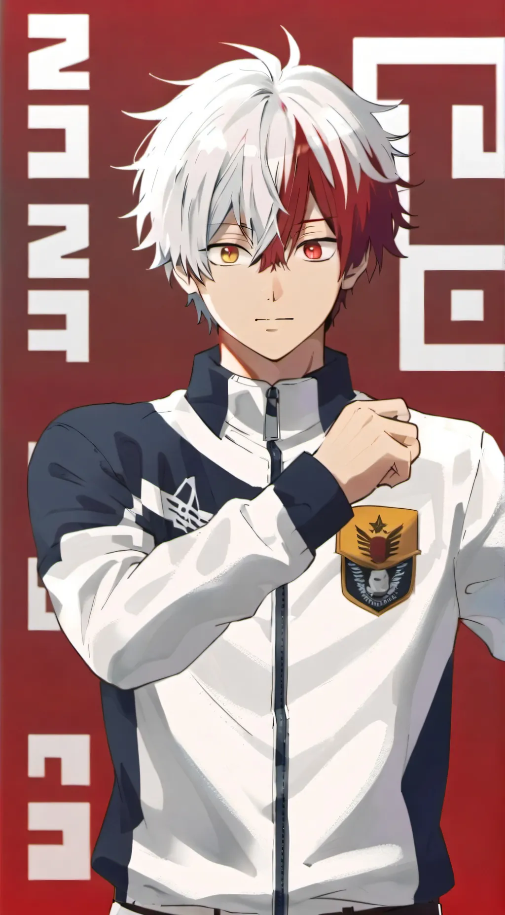 ai character: Shoto❤️❄️🔥🔥 background