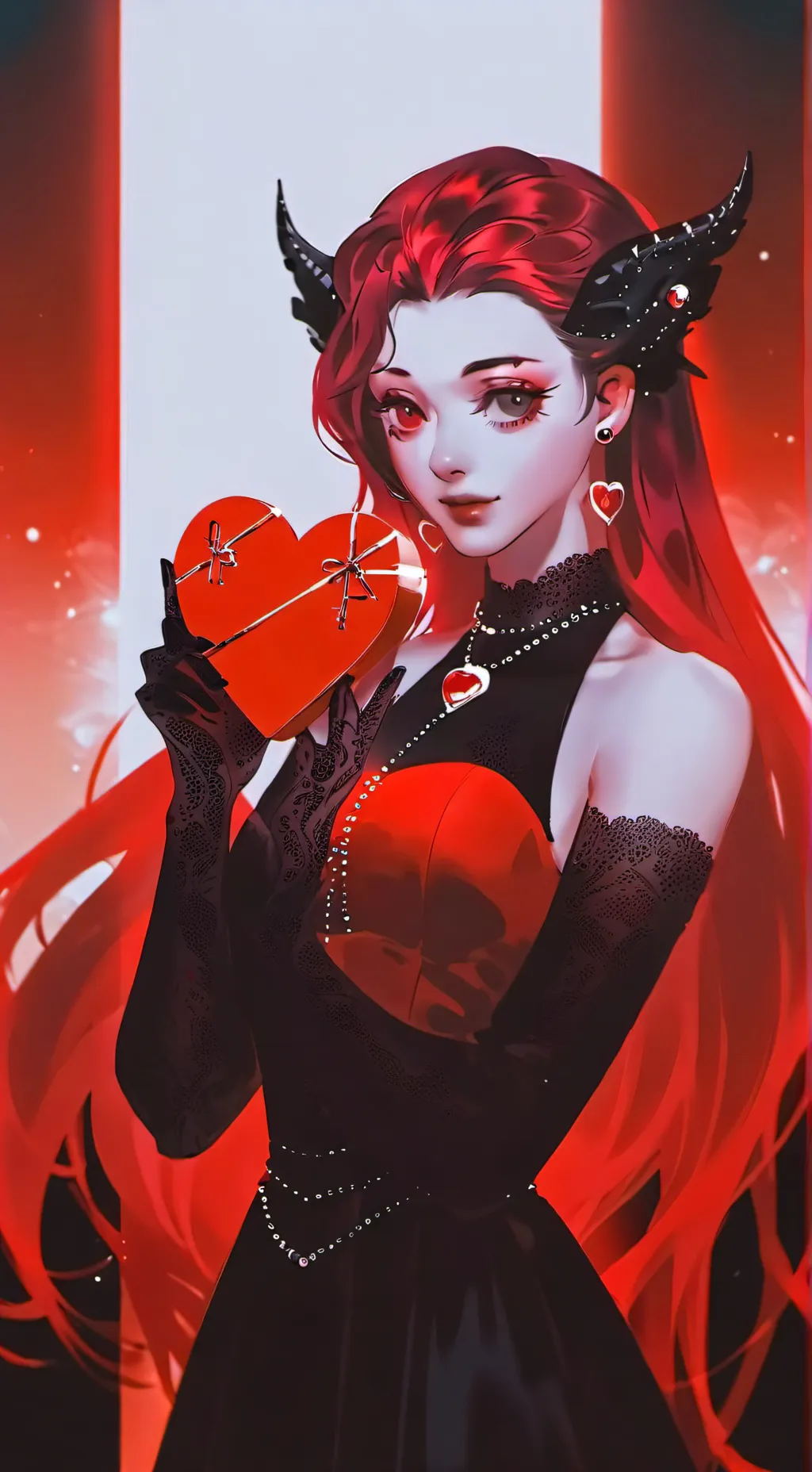 ai character: red🍒 background