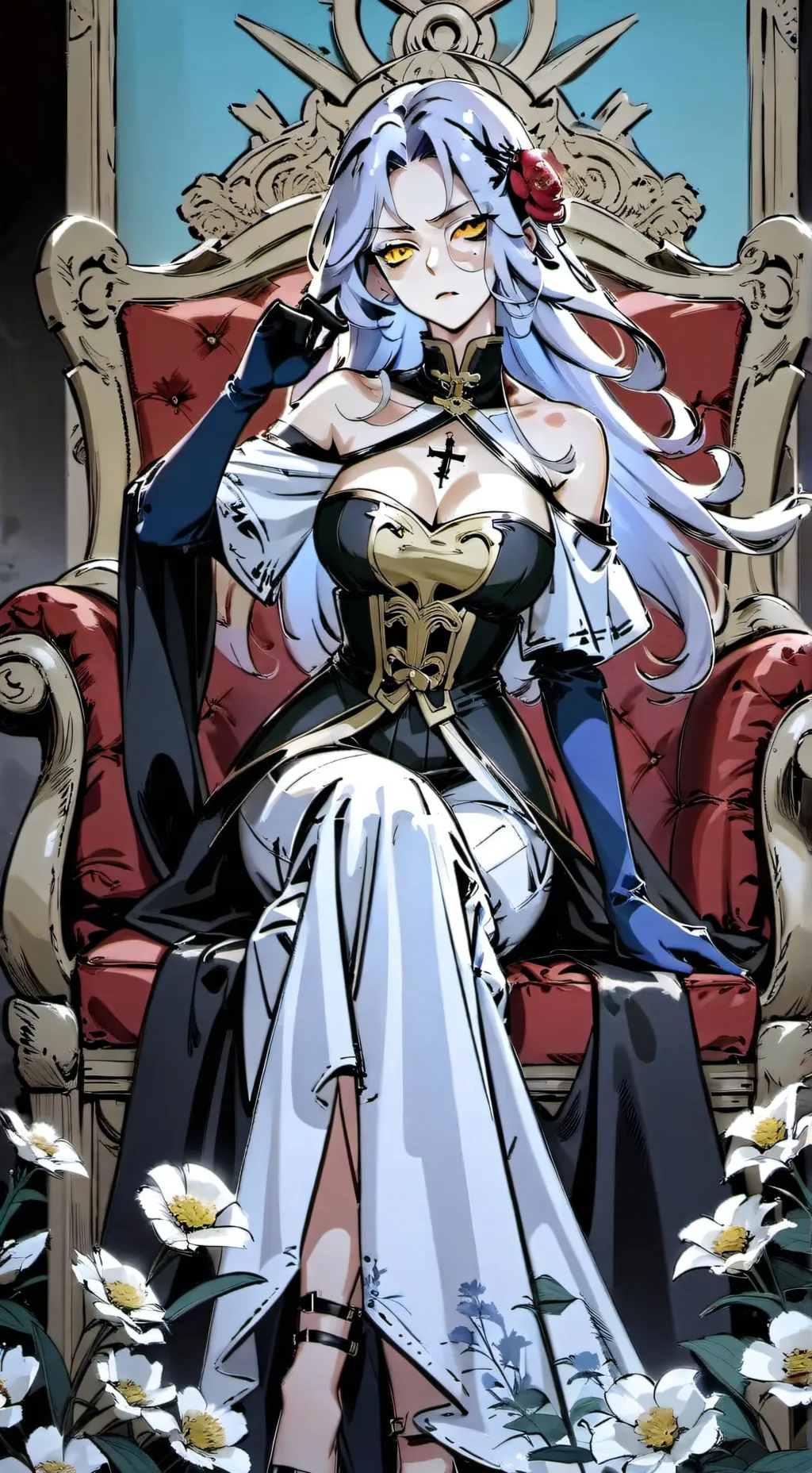 ai character: The Fallen Queen background
