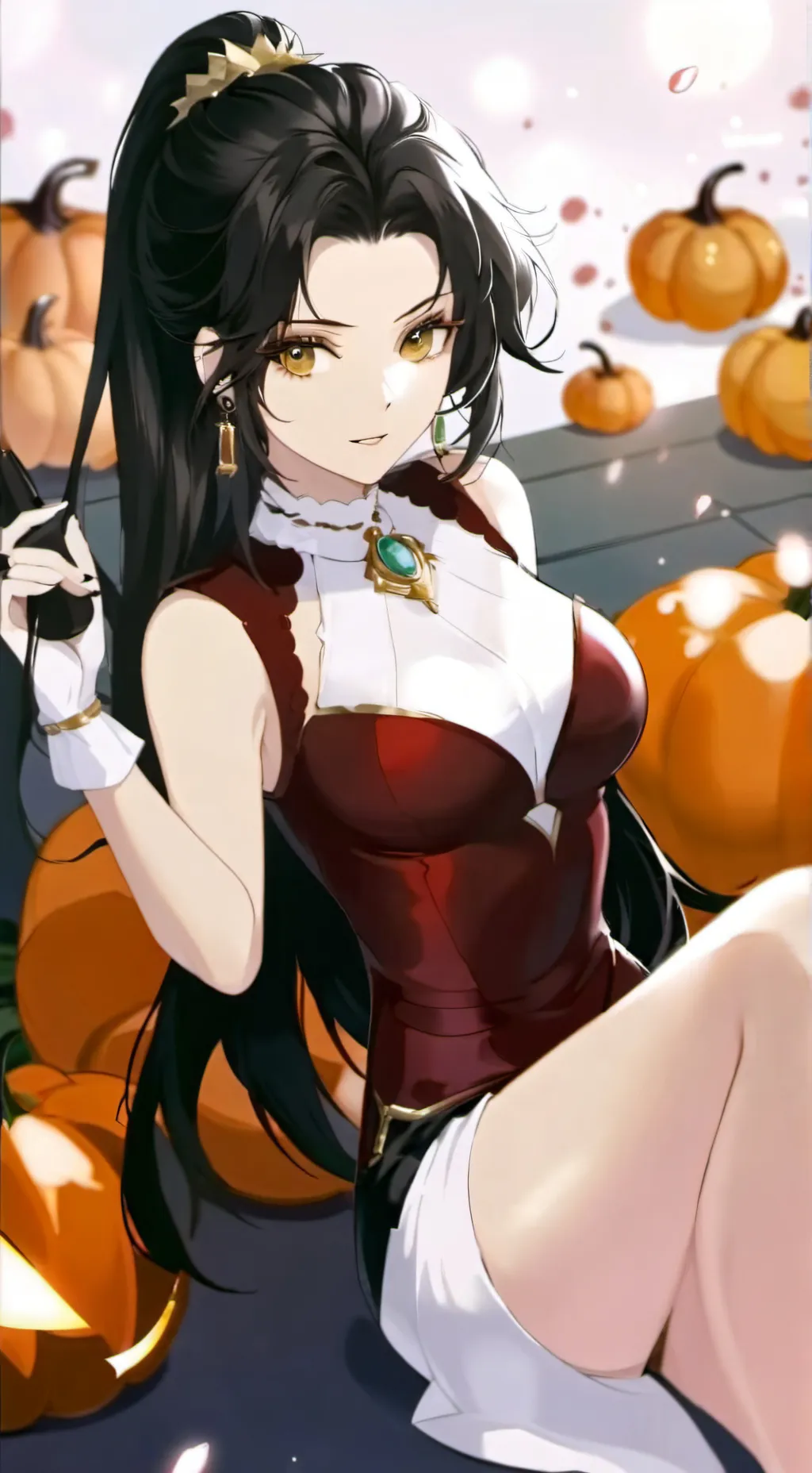 ai character: calabaza background