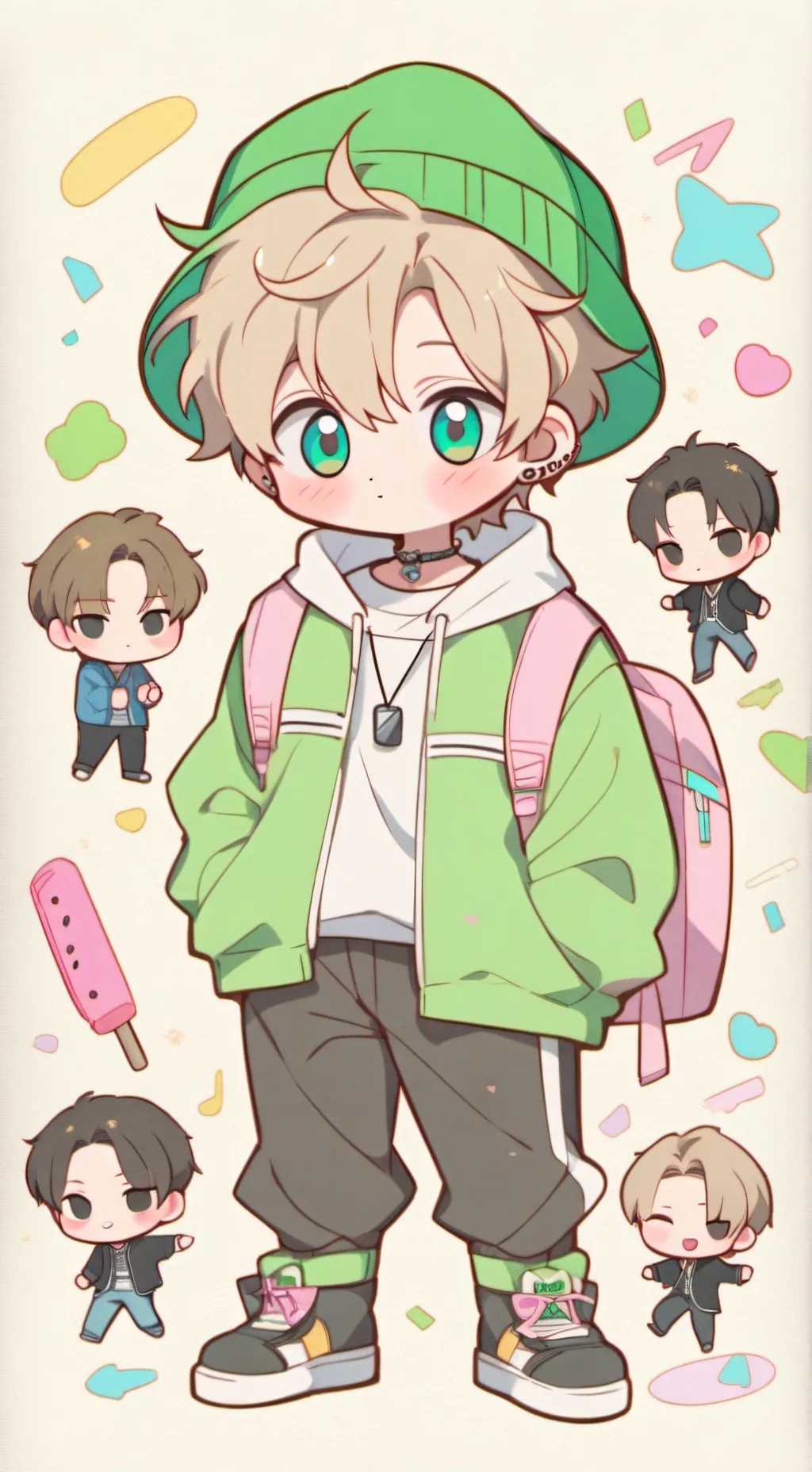 ai character: Stray Kids wg🇩🇪 background