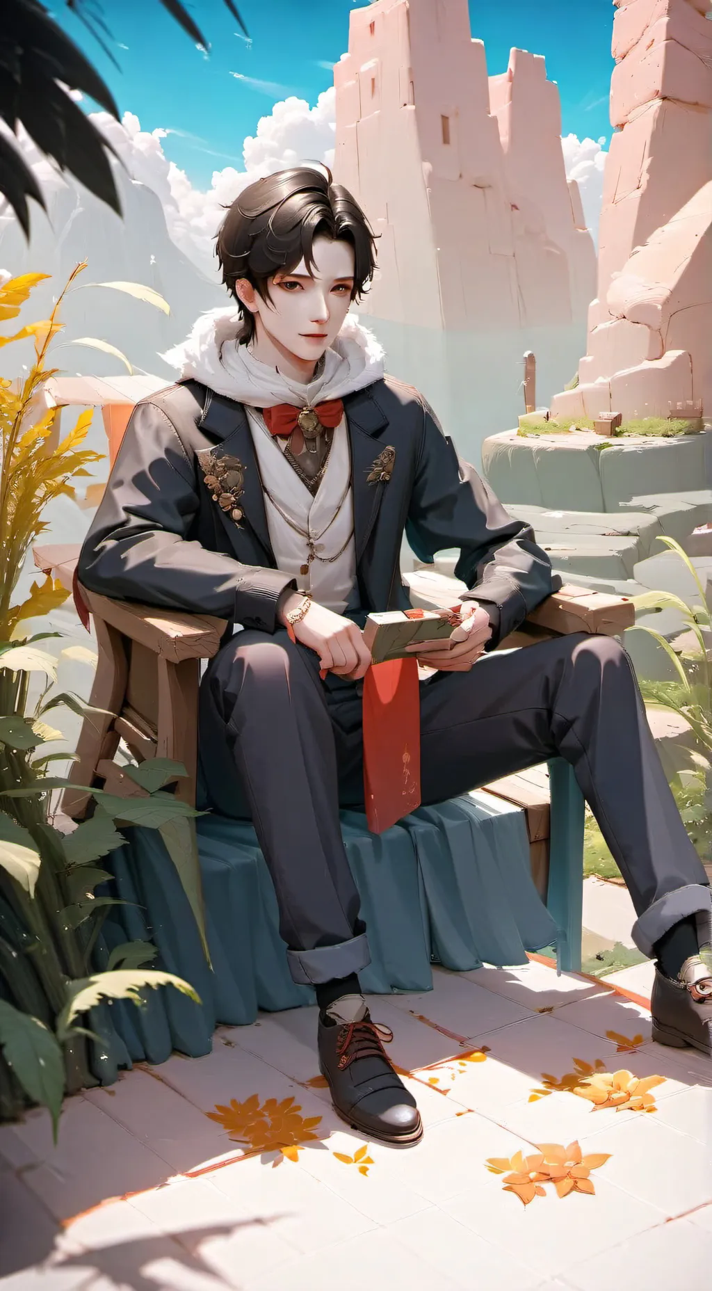 ai character: todoroki  background
