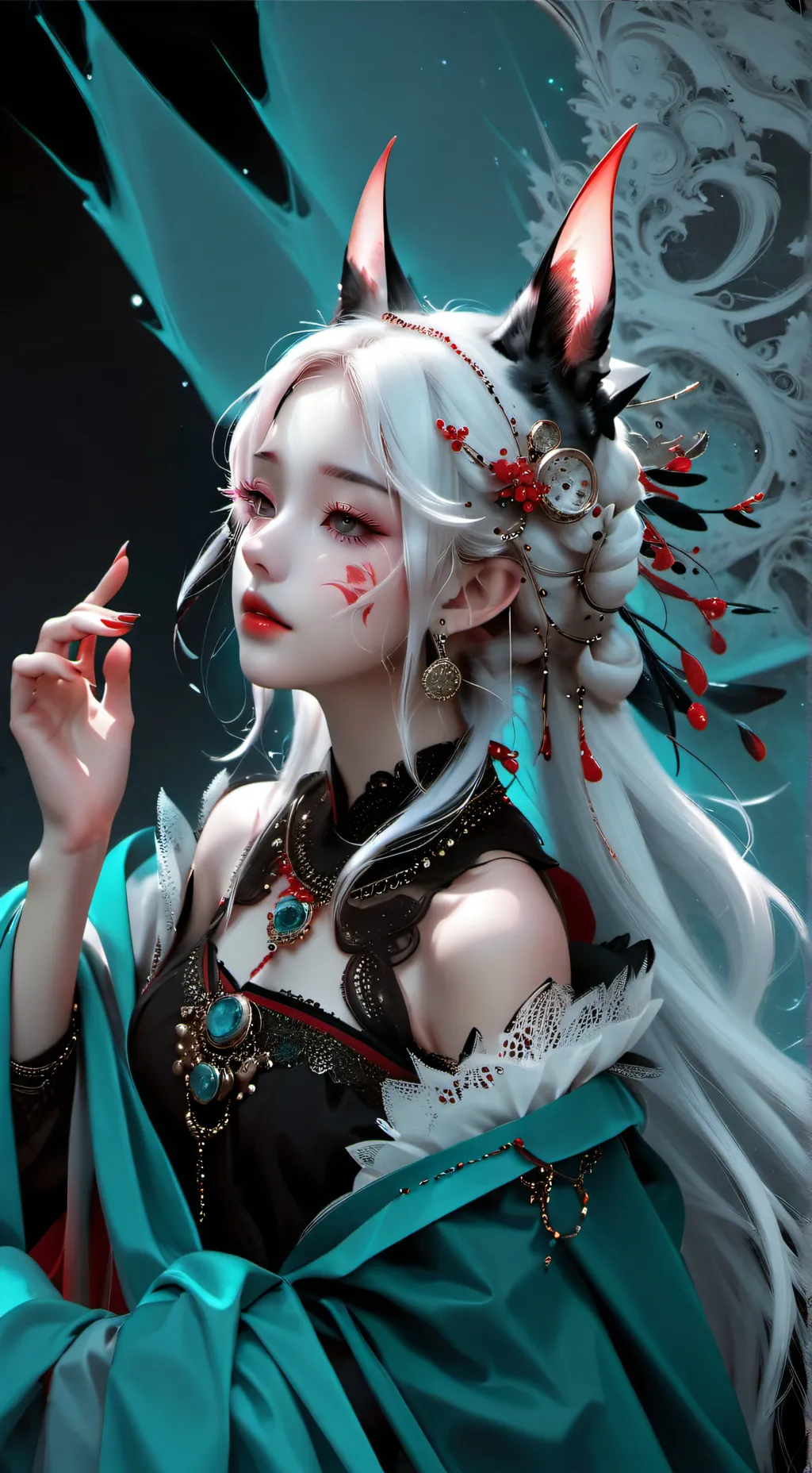 ai character: rose background