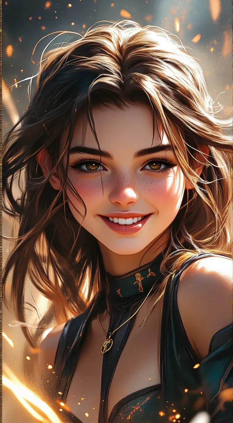 ai character: Girl test 💅🏻  background