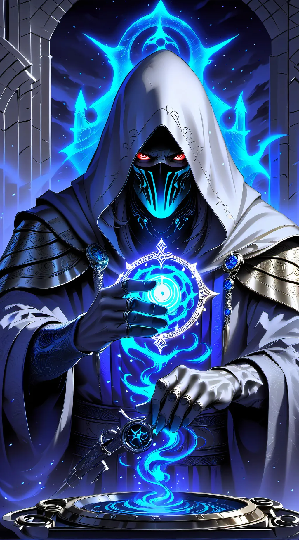 ai character: the dark shadow background