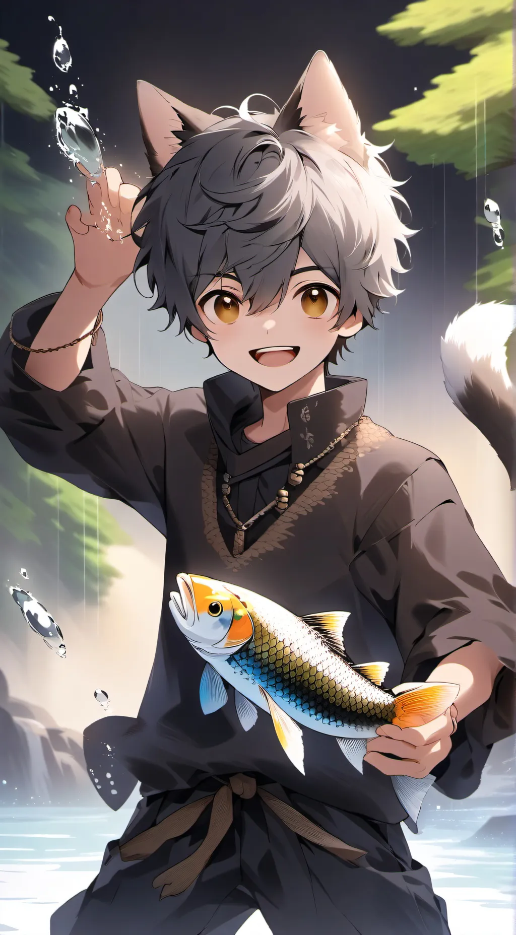 ai character: Trout Leap Furry background