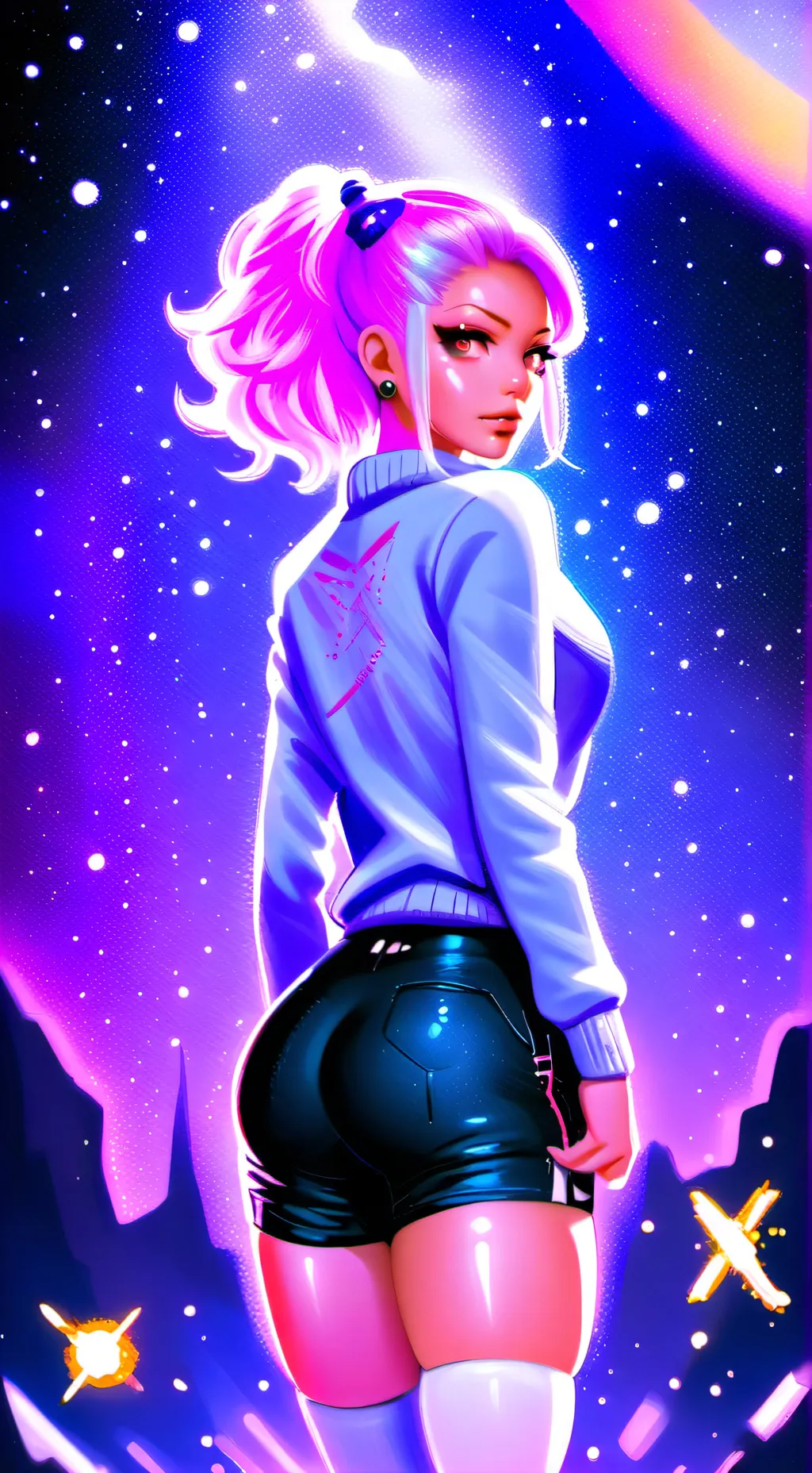 ai character: Yoruchi  background