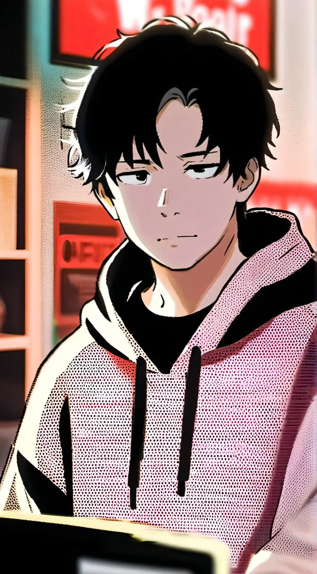 ai character: The Discount Detective background