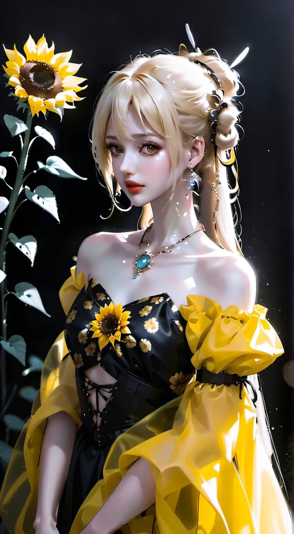 ai character: Fleur background