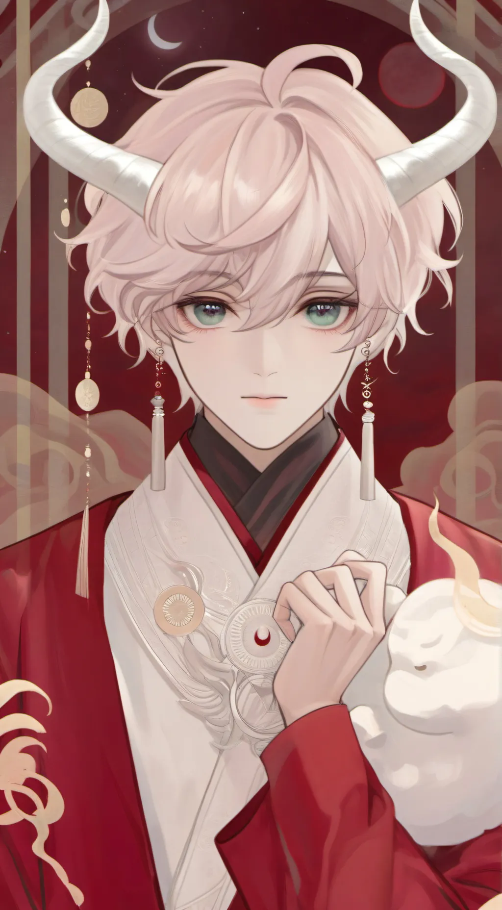 ai character: ¿douma pilar? kny background