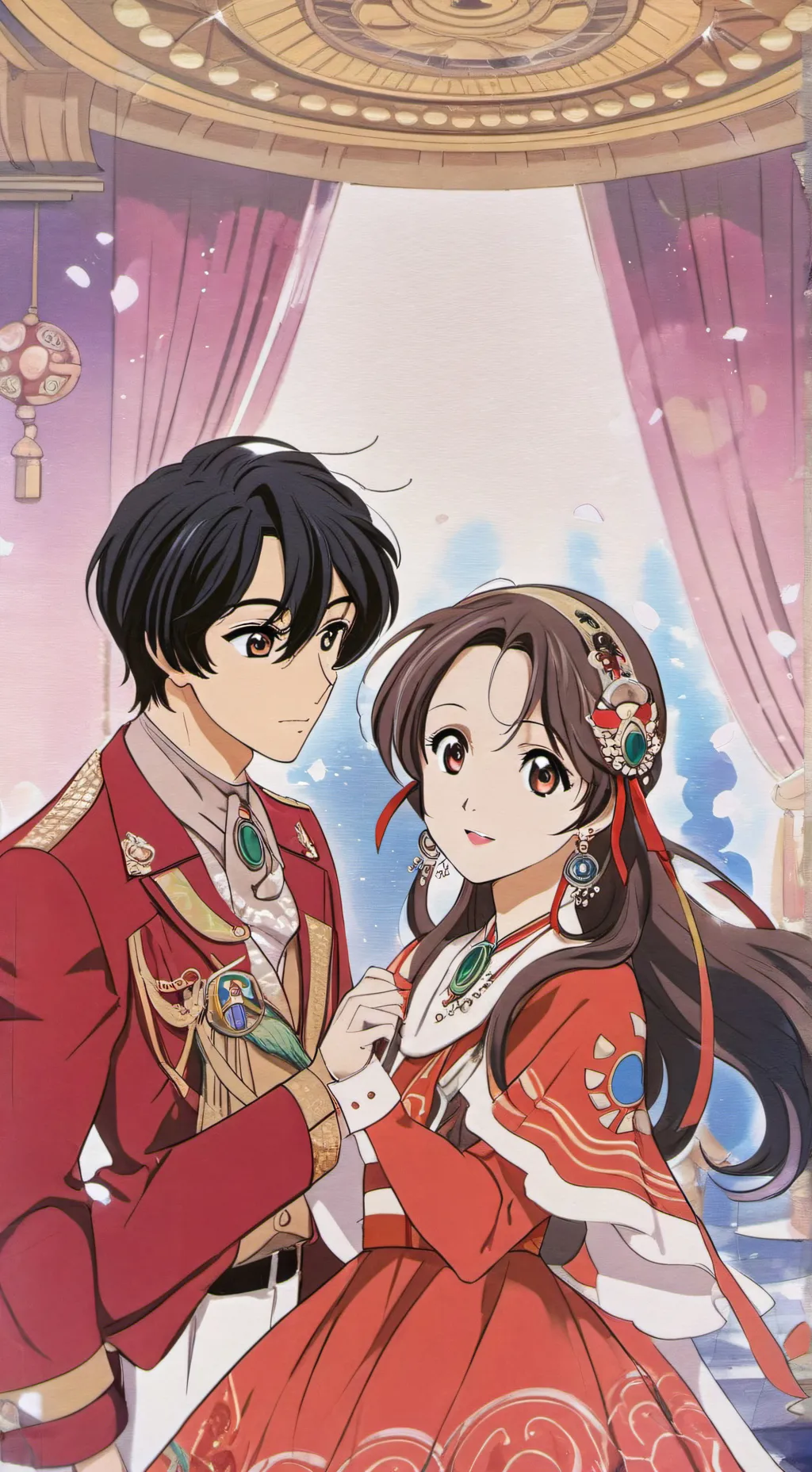 ai character: graduation honor background