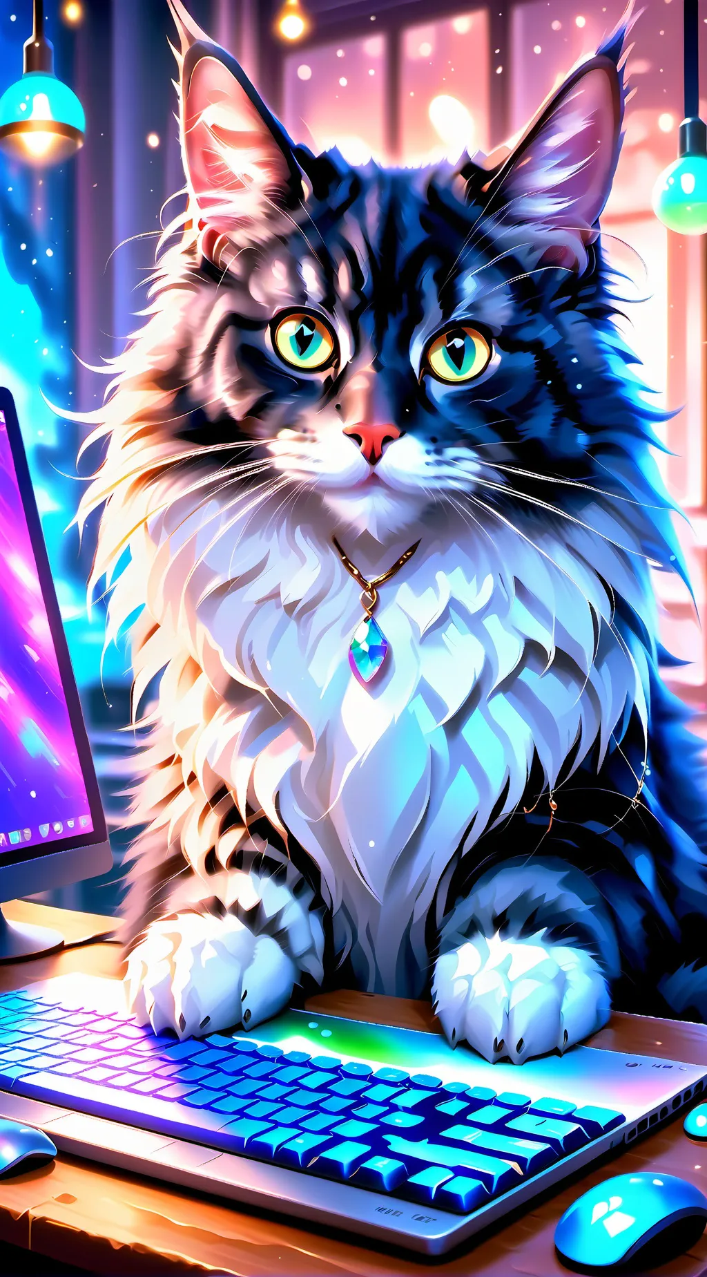 ai character: Meowster background